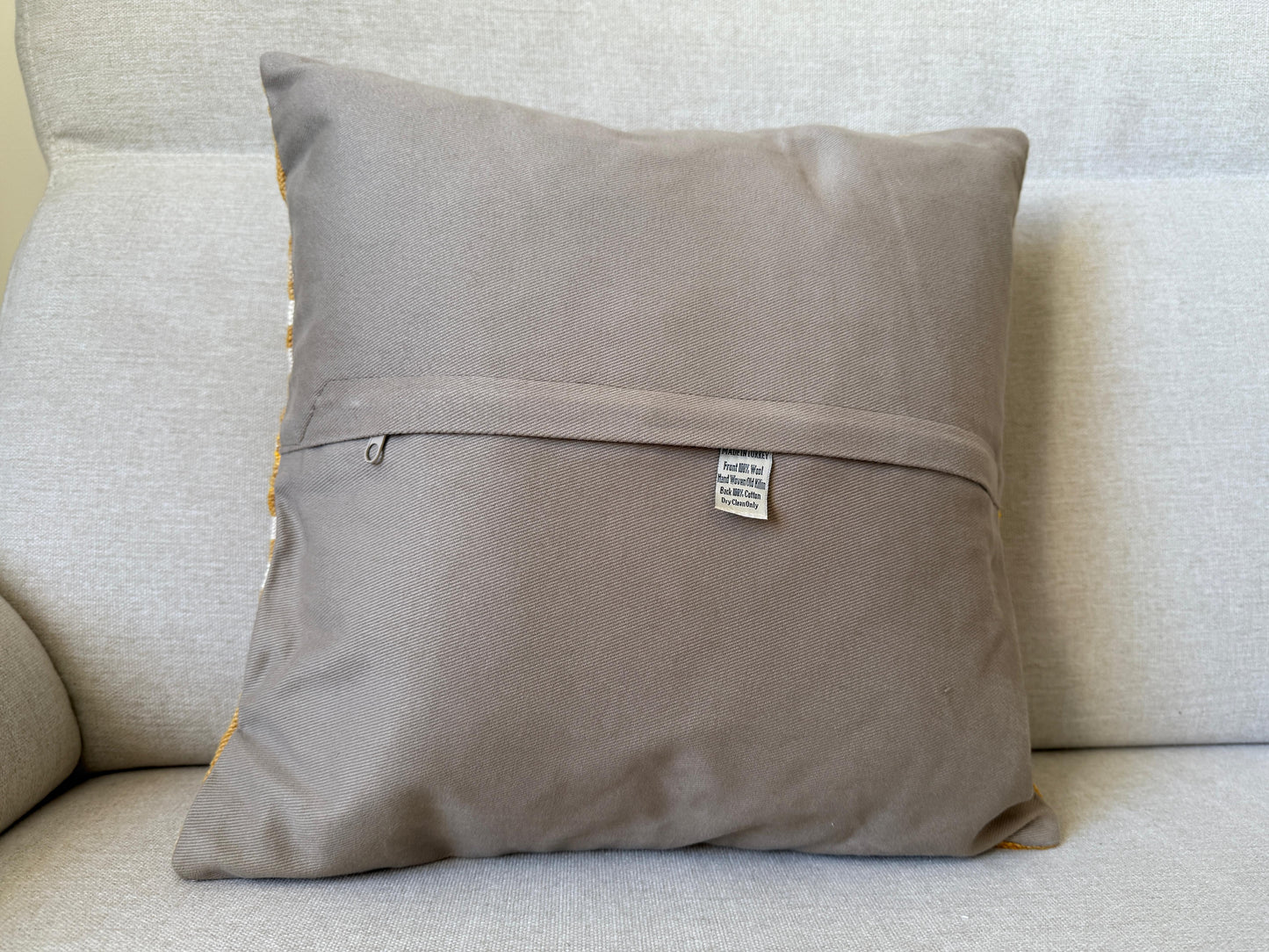 Turkish Hand woven Kilim cushion cover (40x40cm)
