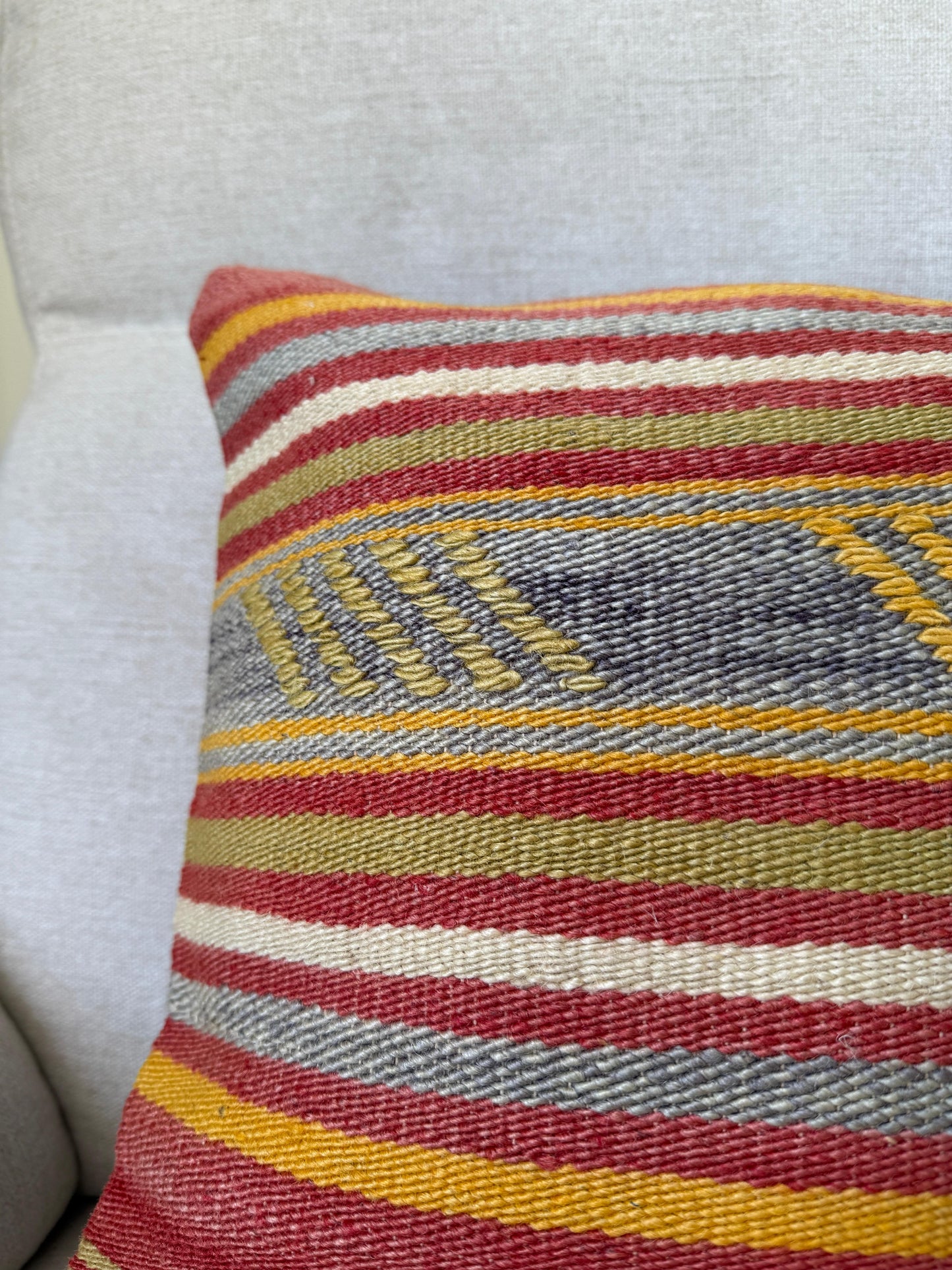 Turkish Hand woven Kilim cushion cover (40x40cm)