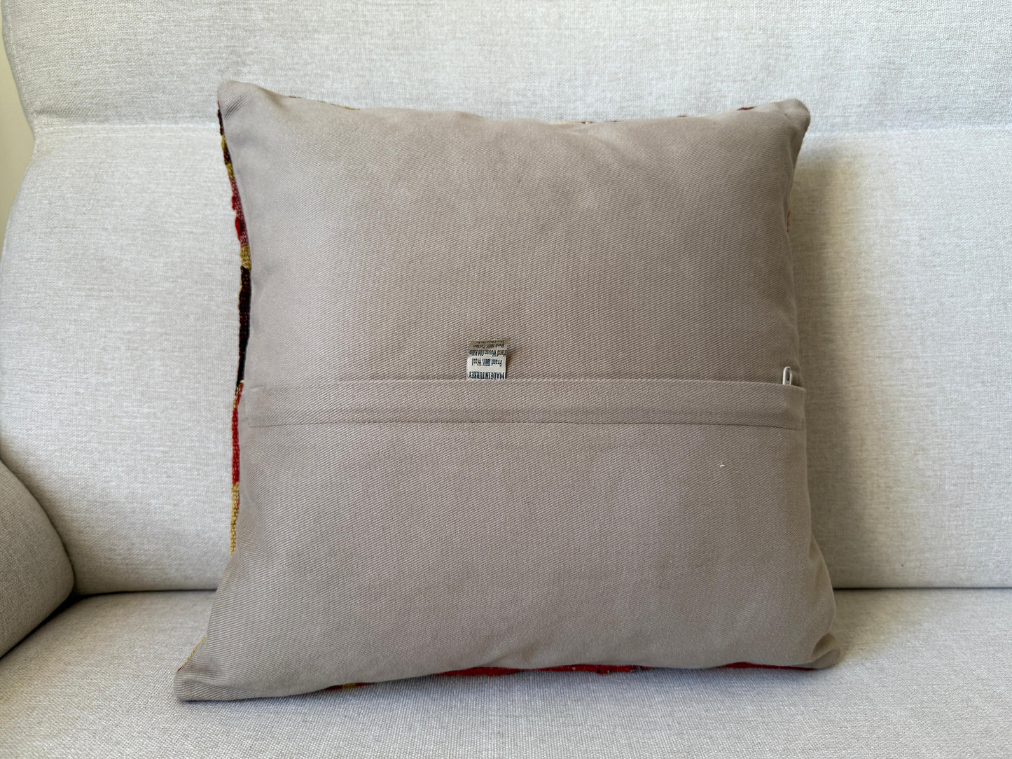 Turkish Hand woven Kilim cushion cover (40x40cm)