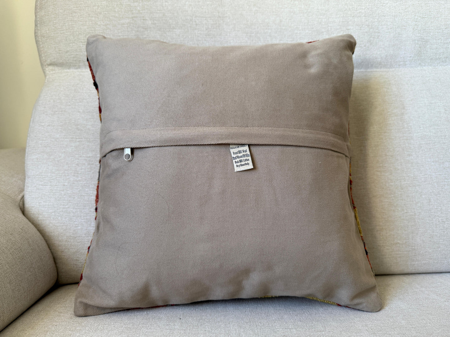 Turkish Hand woven Kilim cushion cover (40x40cm)