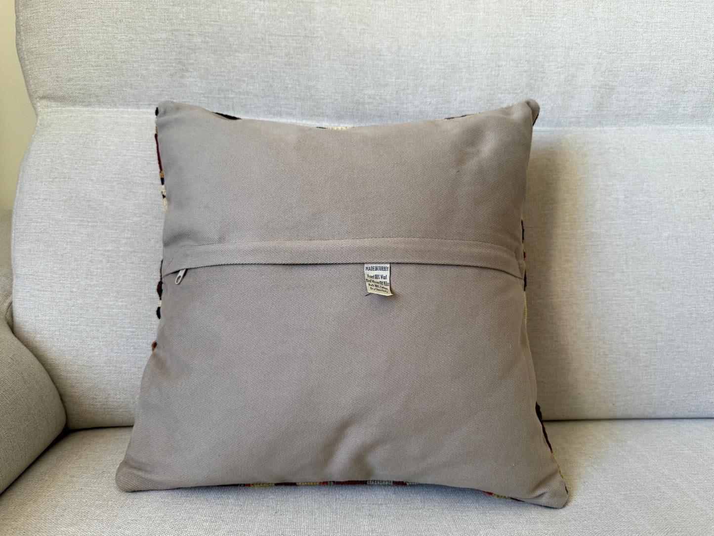 Turkish Hand woven Kilim cushion cover (40x40cm)