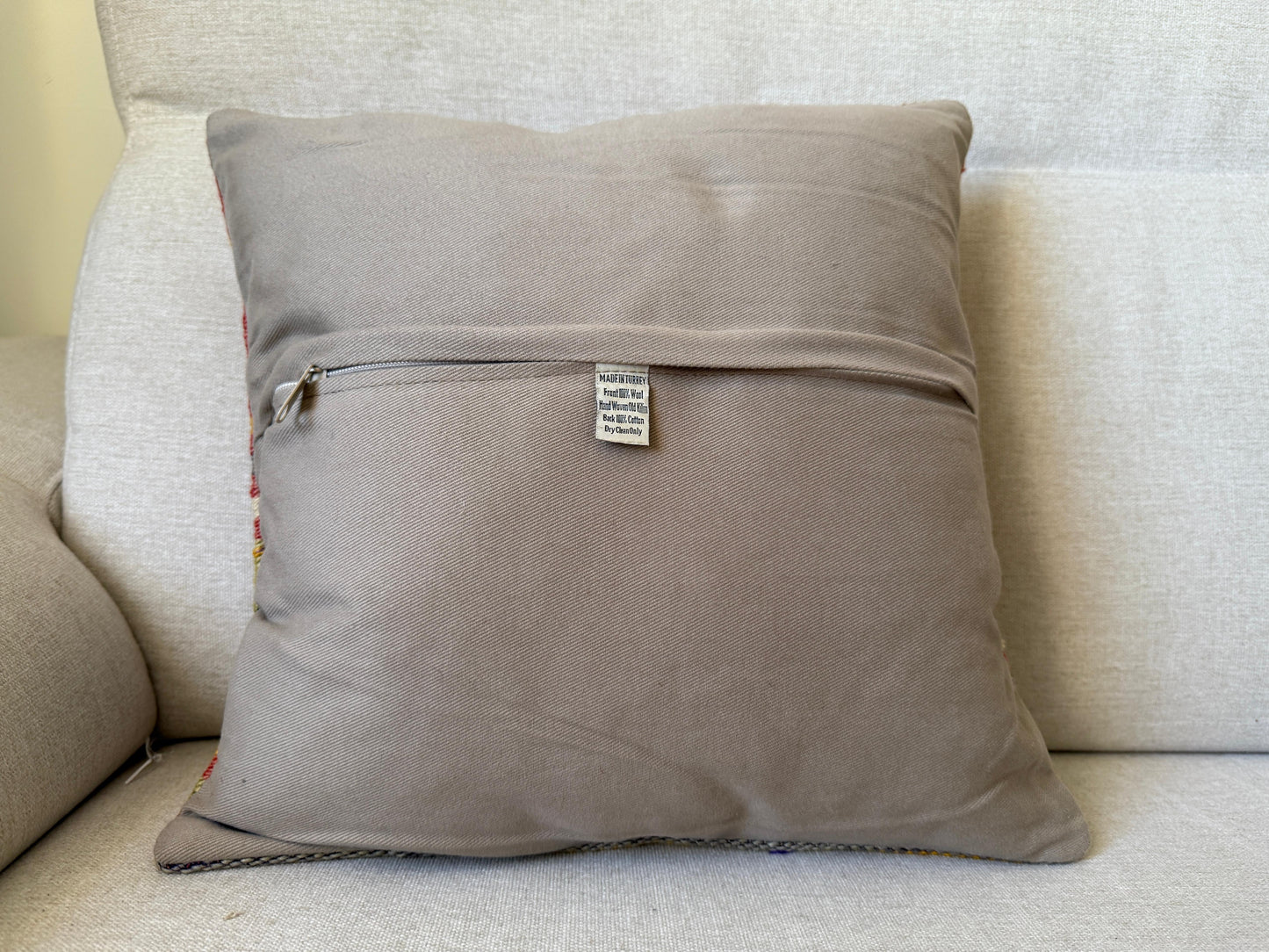 Turkish Hand woven Kilim cushion cover (40x40cm)