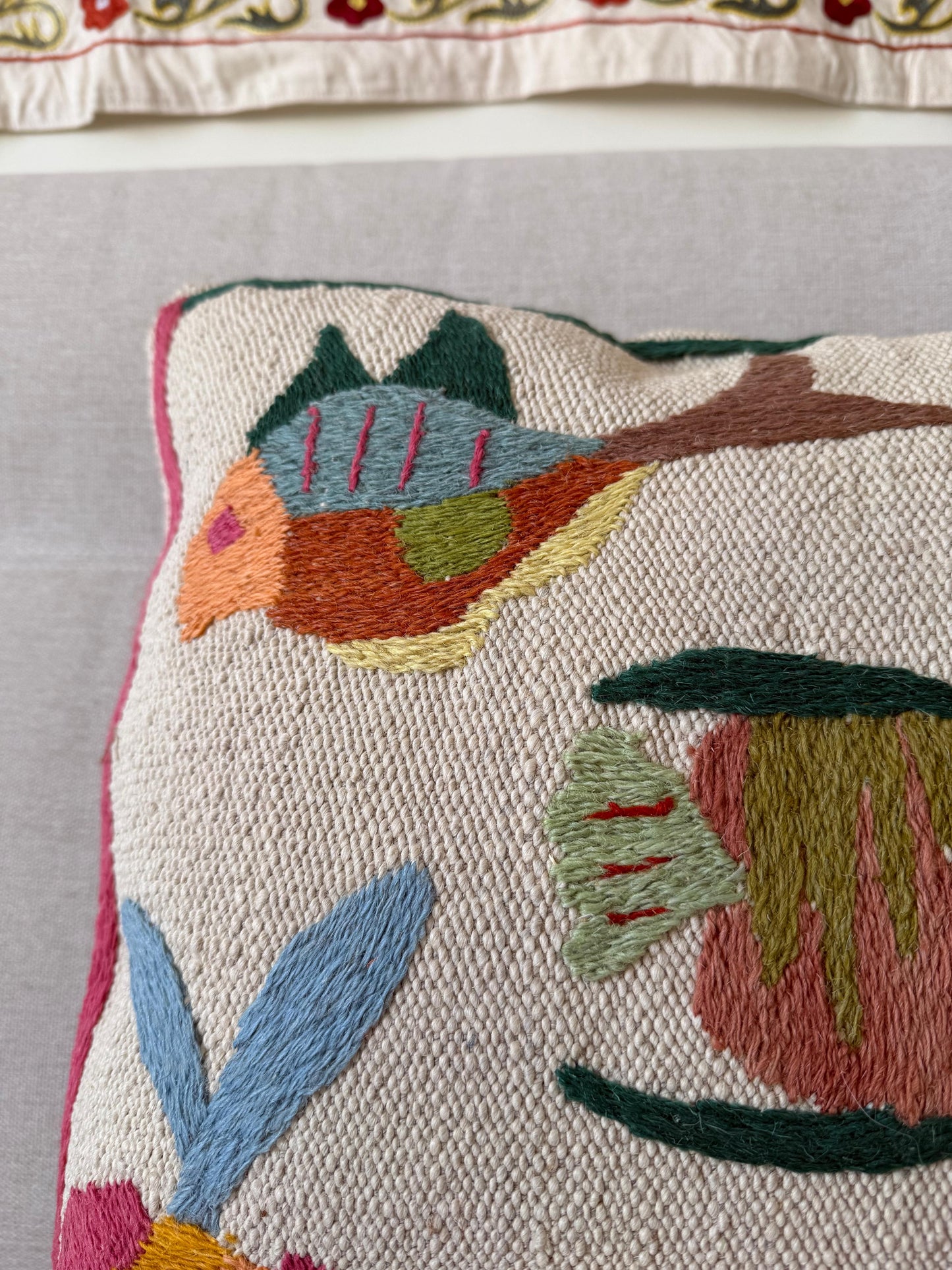 Suzani Kilim cushion cover (50x50cm)