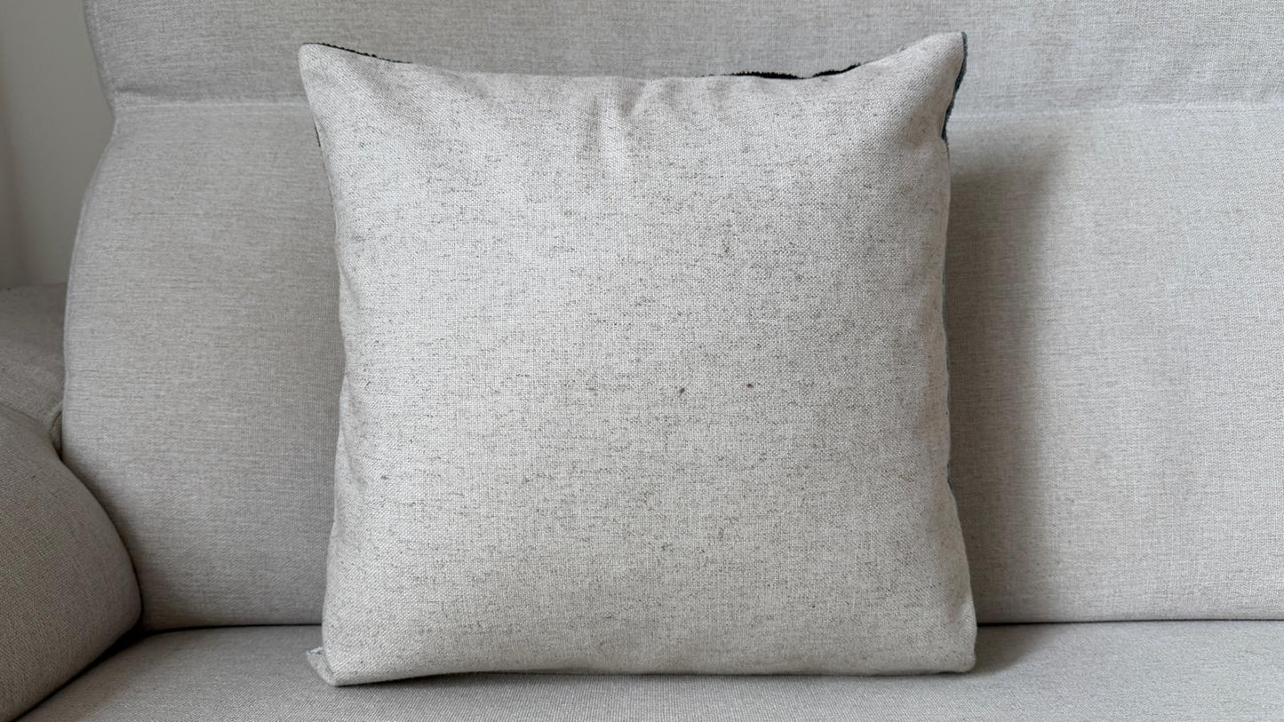 Ikat Velvet cushion 40x40cm.