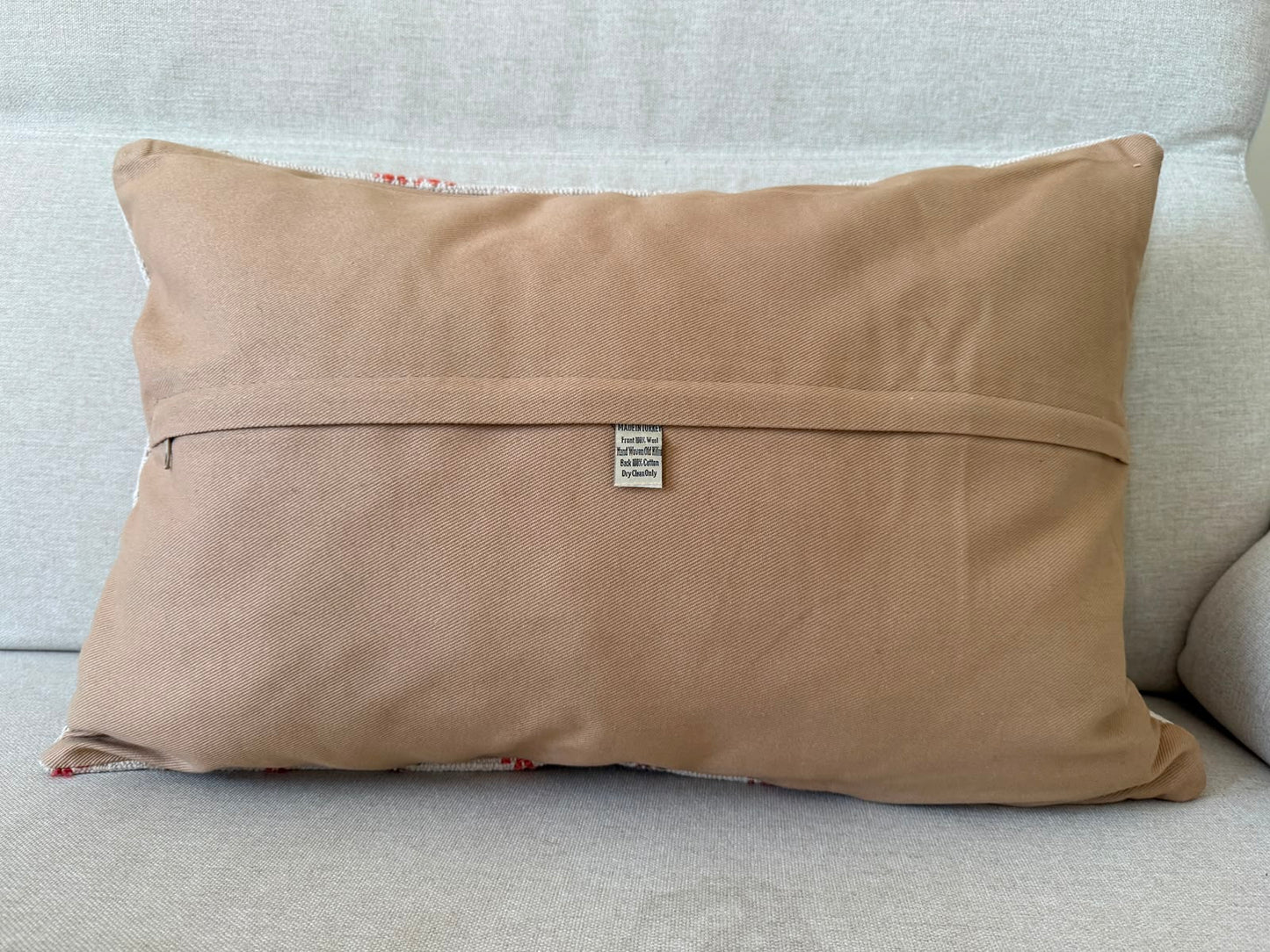 Hemp Hand woven Kilim cushion cover (60x40cm)