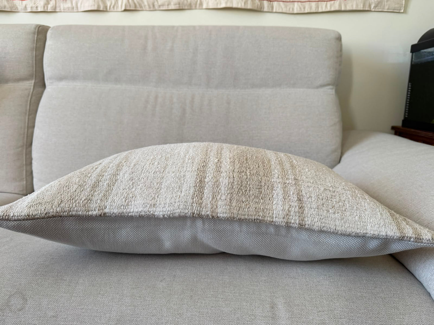 Hemp Hand woven Kilim cushion cover (60x40cm)