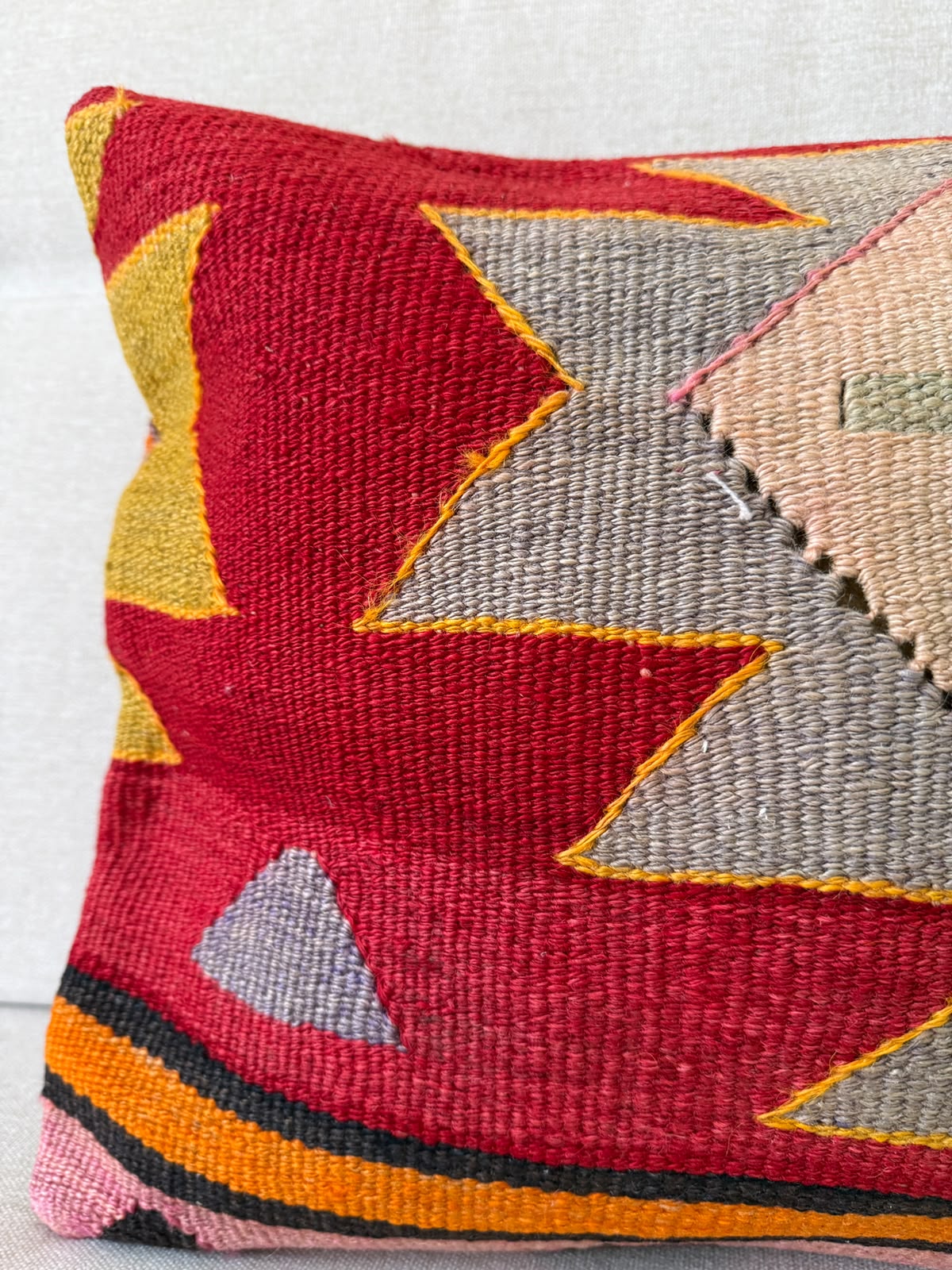 Hemp Hand woven Kilim cushion cover (60x40cm)