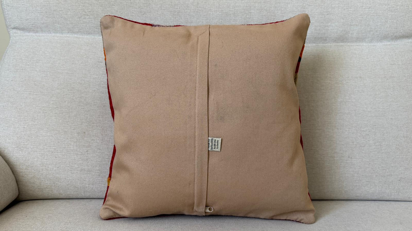 Hand woven Kilim cushion cover (40x40cm)