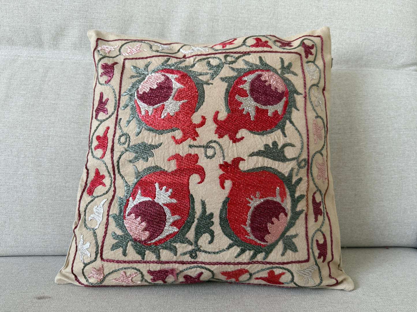 Suzani Hand Embroidered Cushion