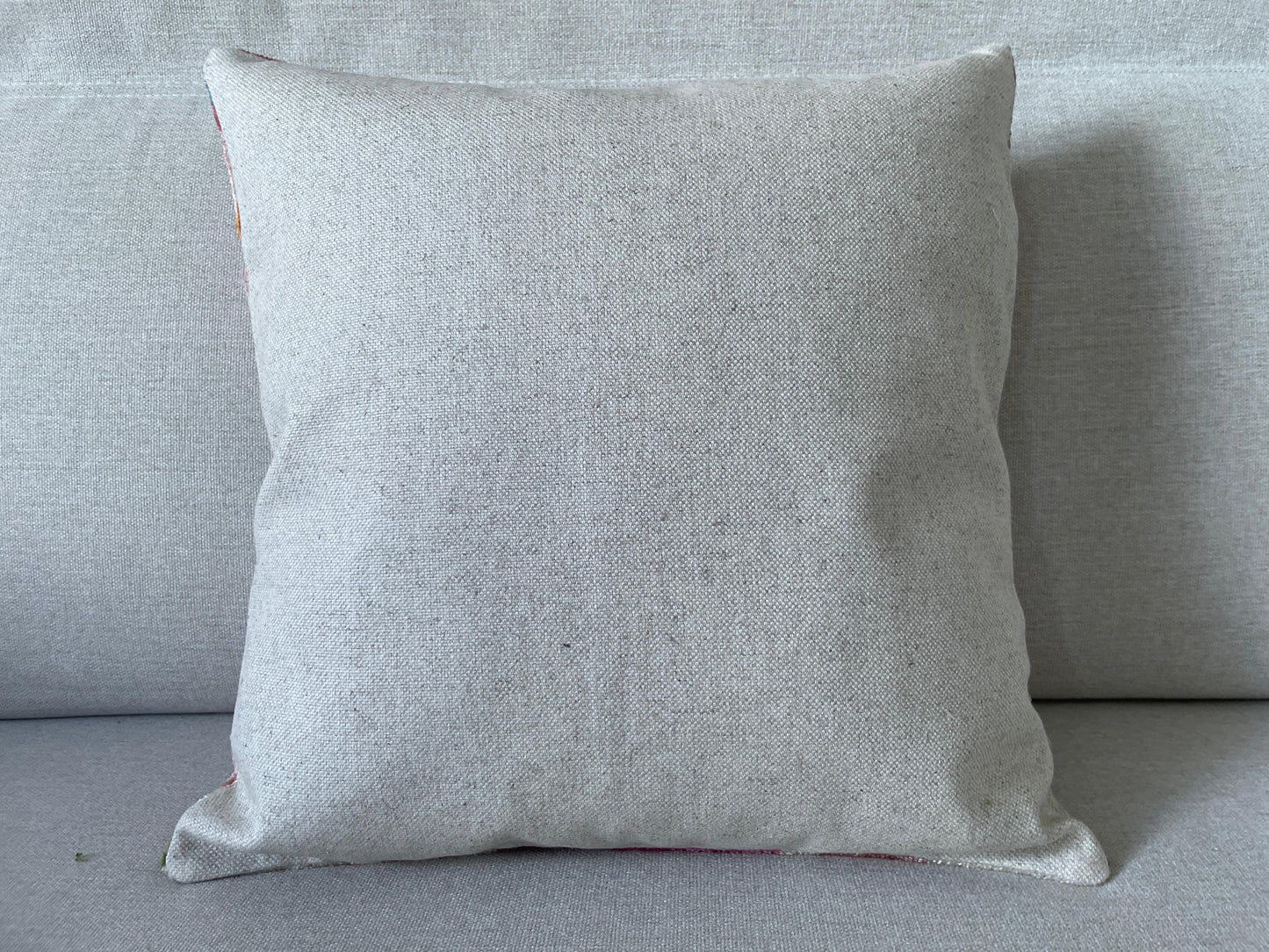 Ikat Velvet silk cushion 50x50cm.