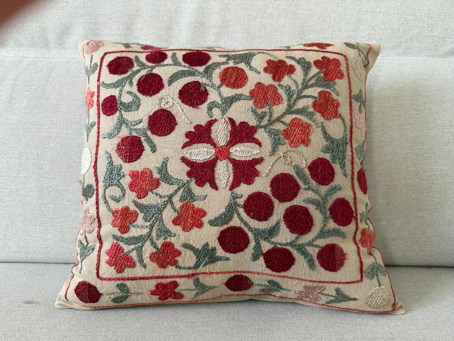 Suzani Hand Embroidered Cushion
