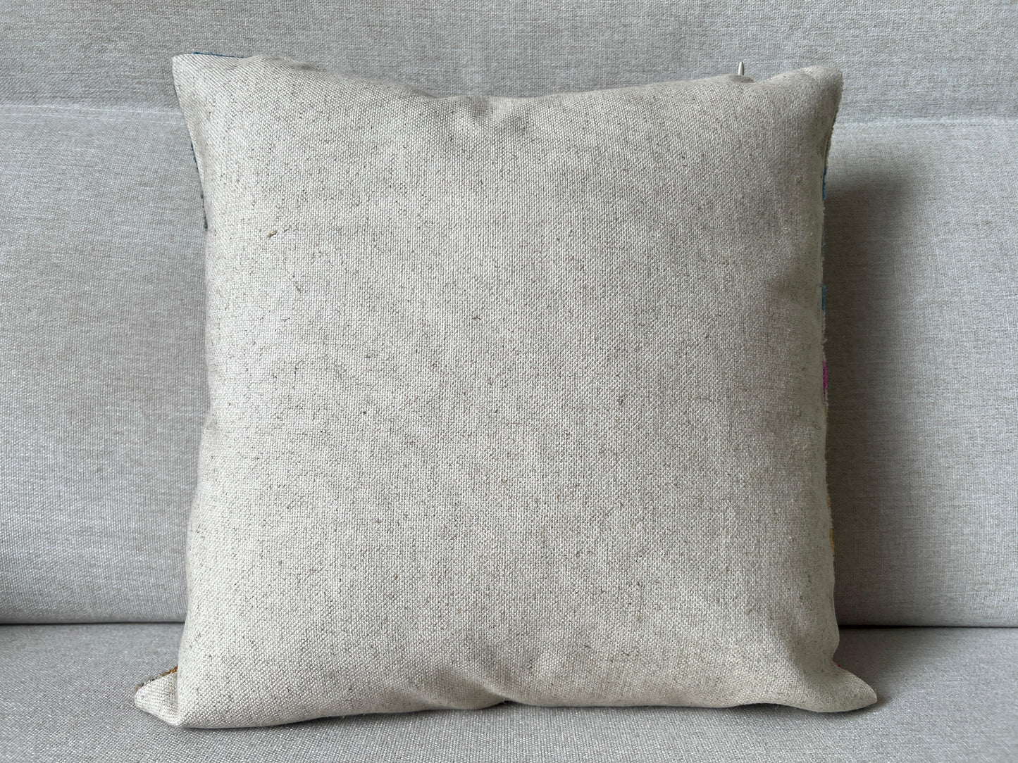Ikat Velvet silk cushion 50x50cm.