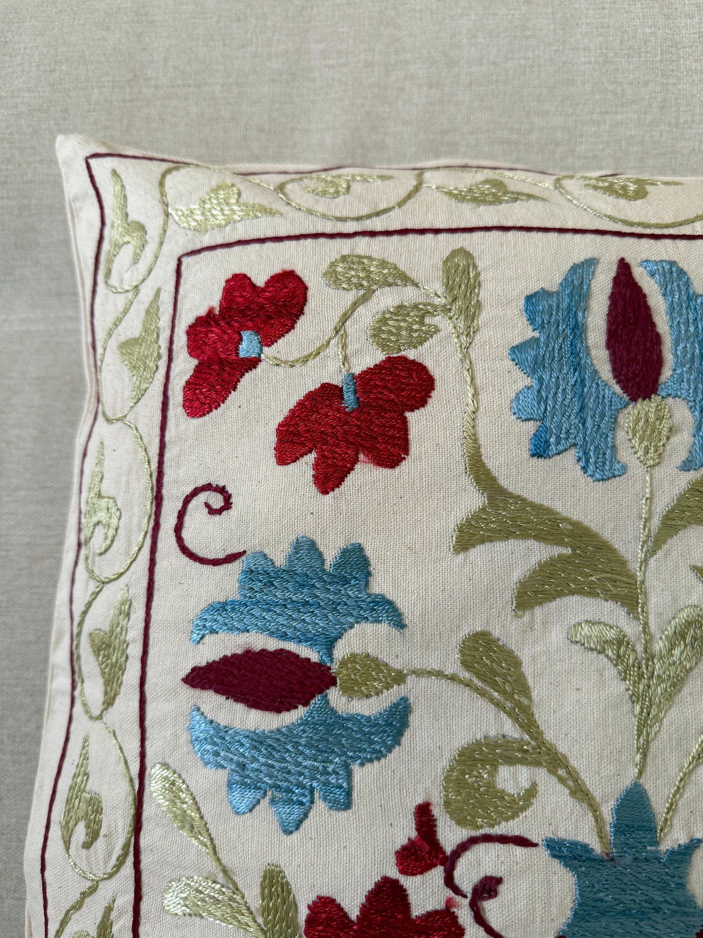 Suzani Hand Embroidered Cushion