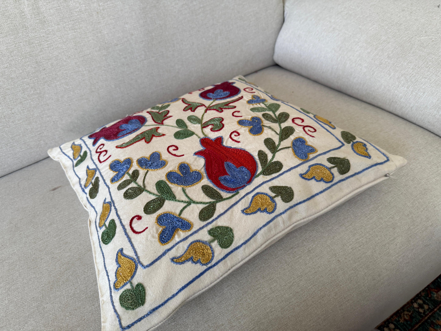 Suzani Hand Embroidered Cushion