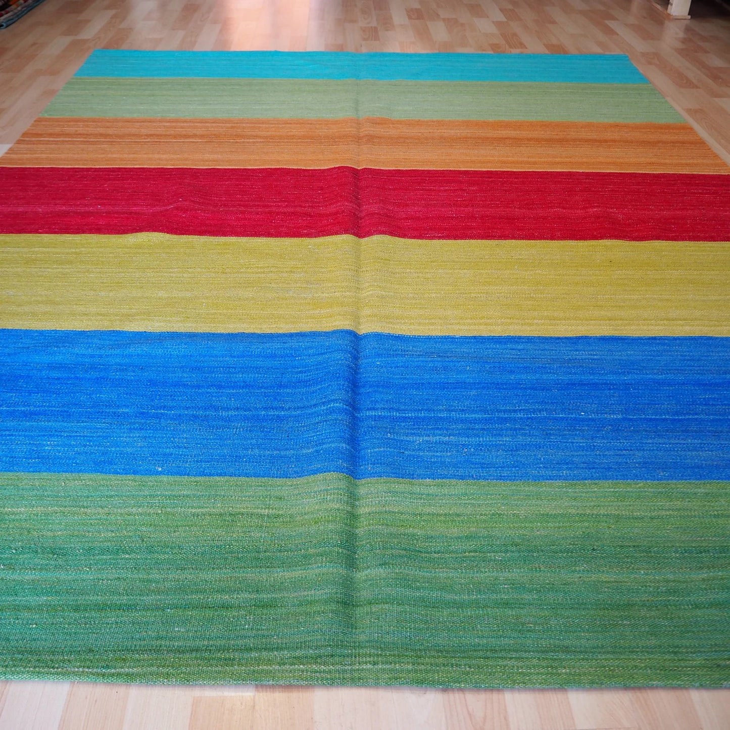 Contemporary striped design kilim