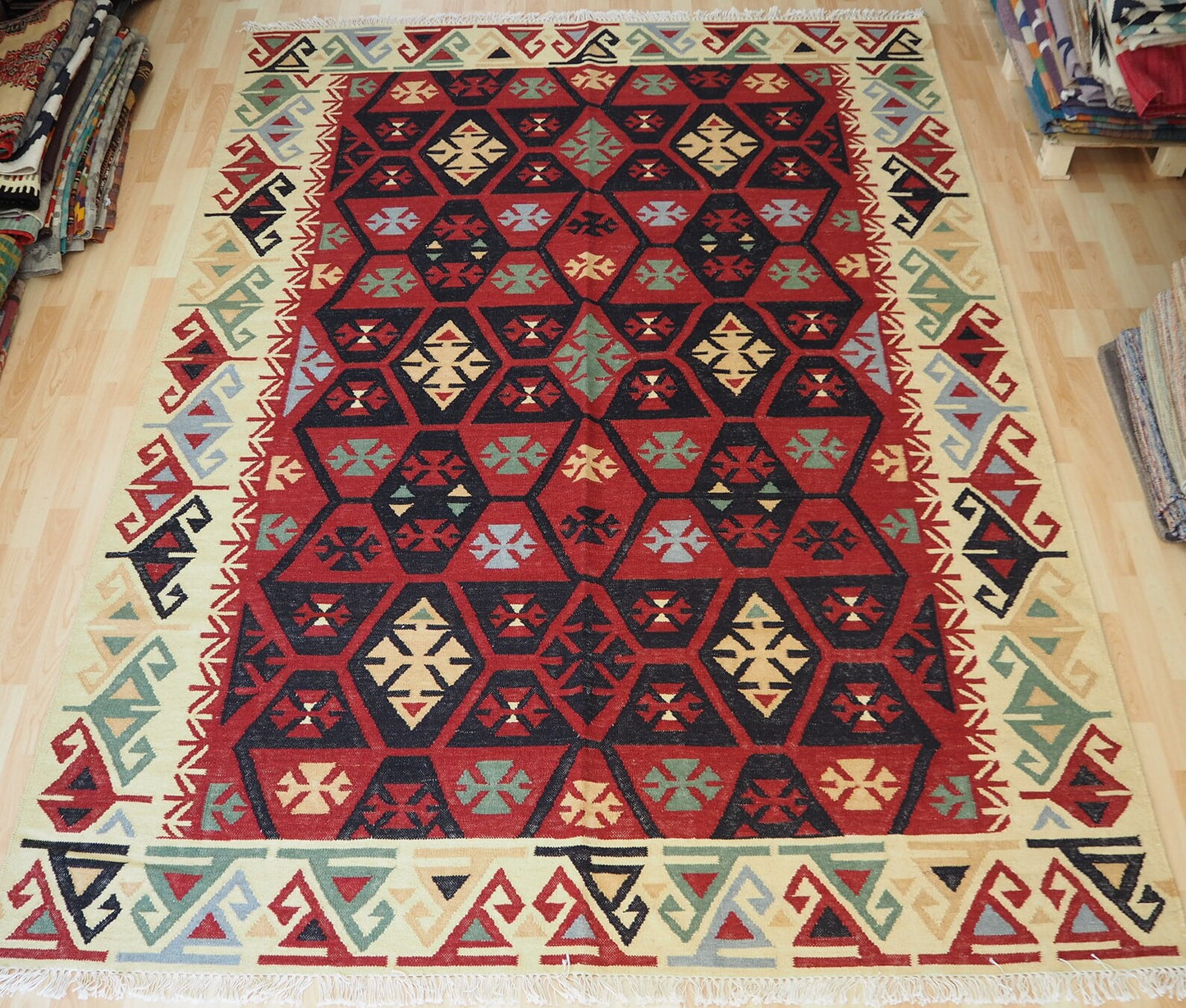 Afghan Maimana vintage Kilim.