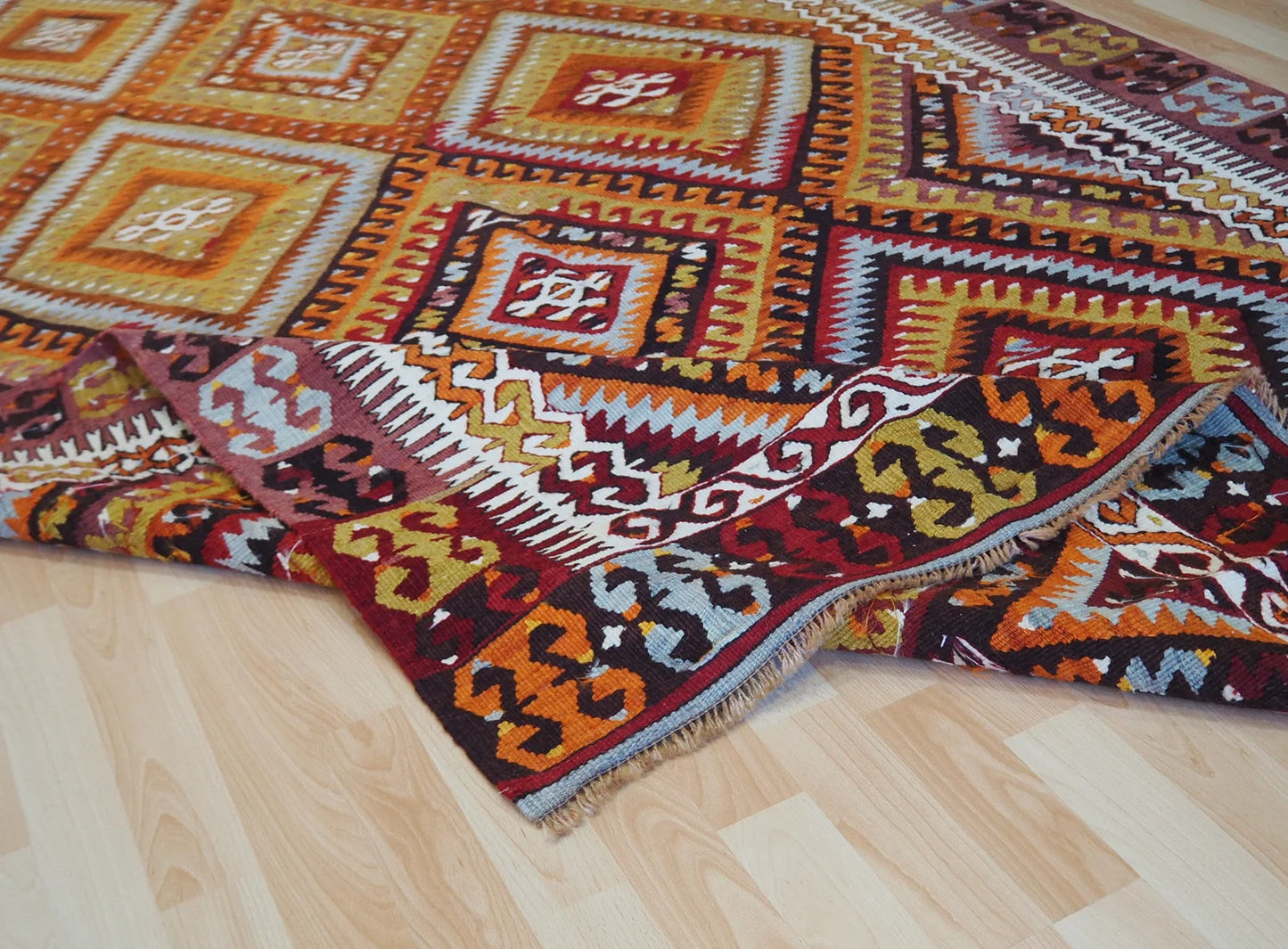 Vintage Tribal Geometric Design kilim