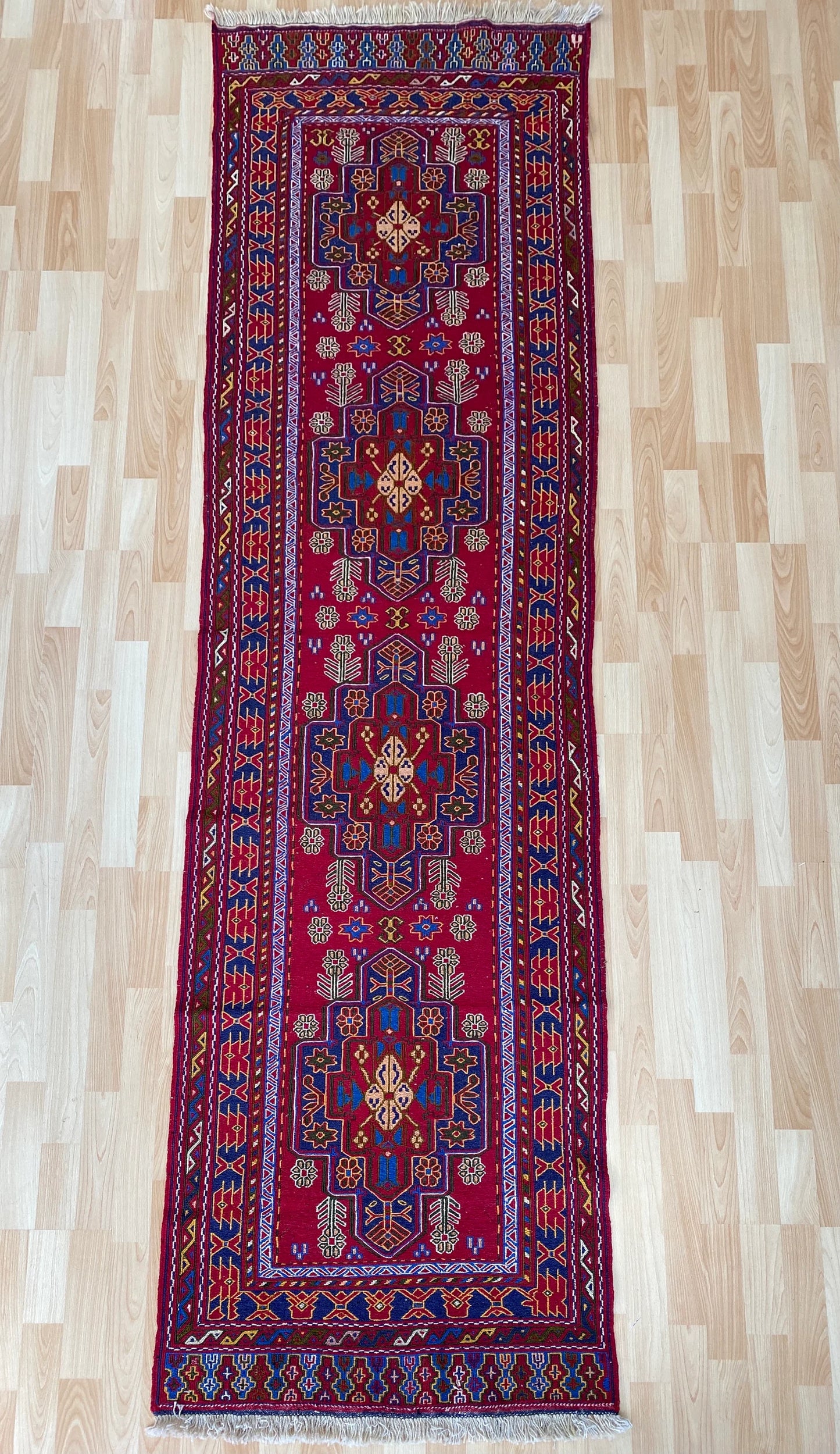 Afghan Tribal Runner kilim.