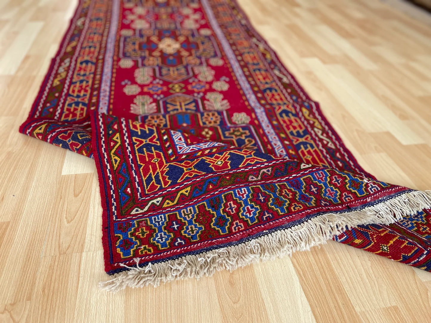 Afghan Tribal Runner kilim.