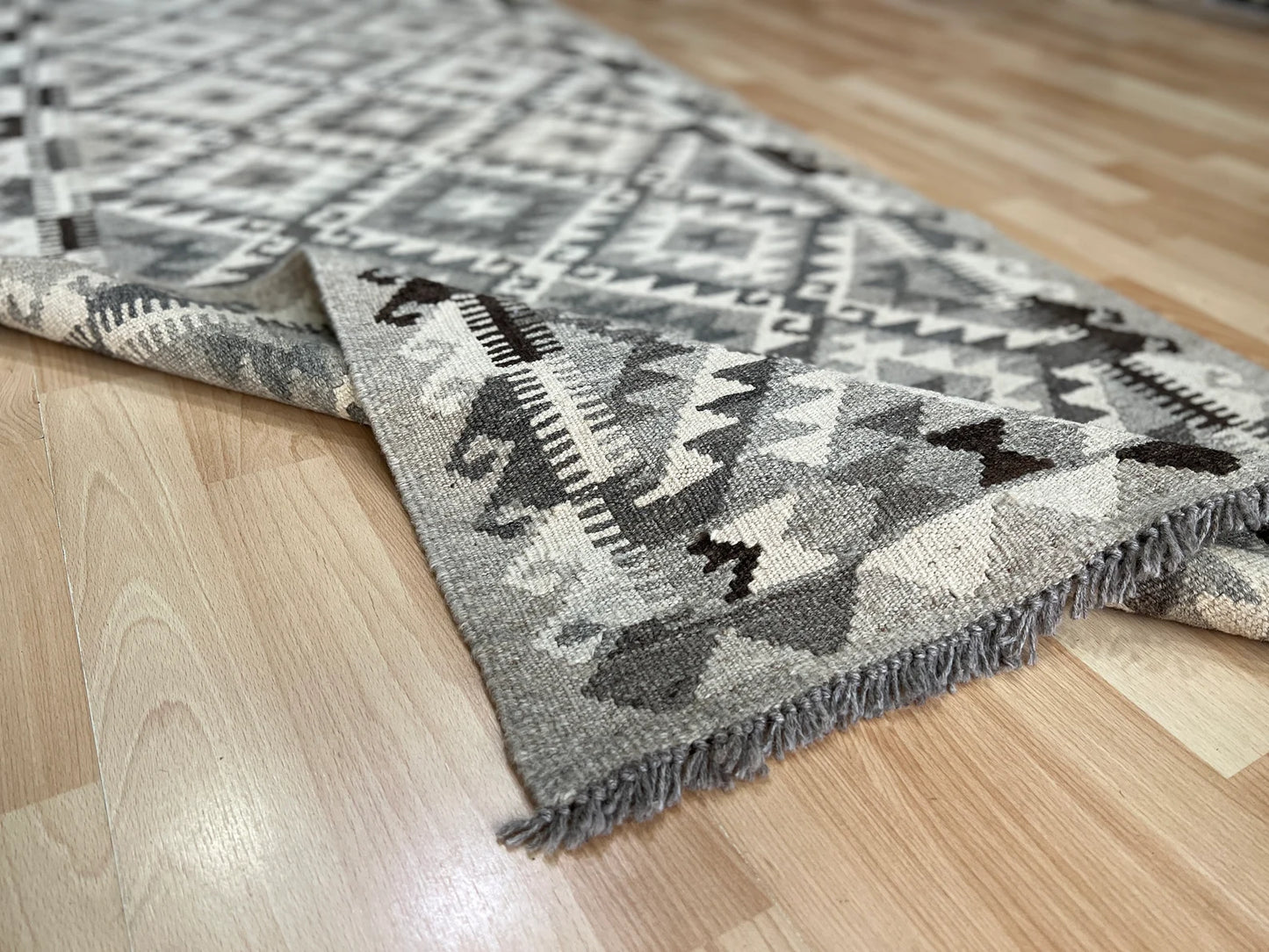 Undyed Natural Colour Kilim Runner.