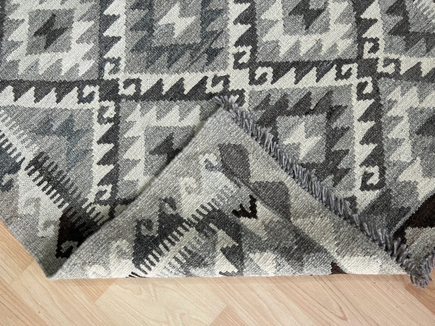 Undyed Natural Colour Kilim Runner.