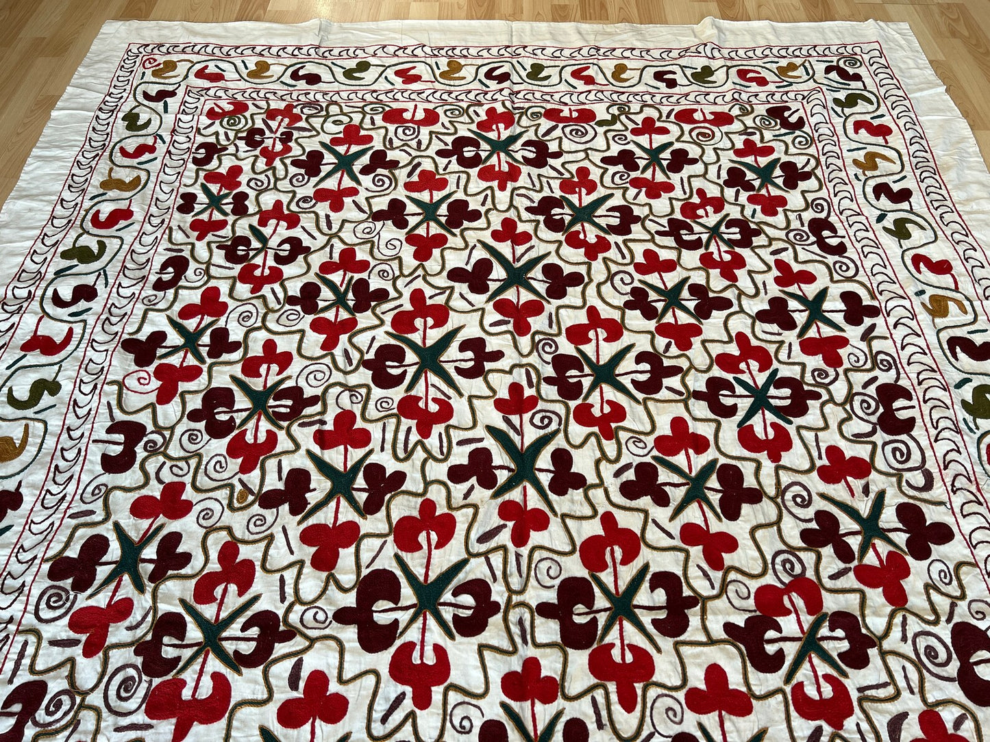 Vintage Suzani Embroidered