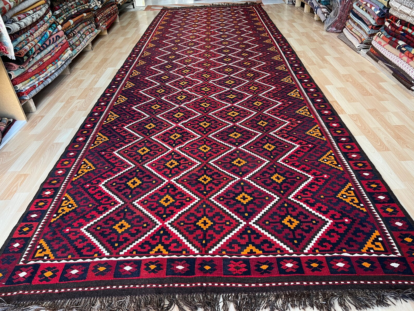 Afghan Maimana vintage Kilim.