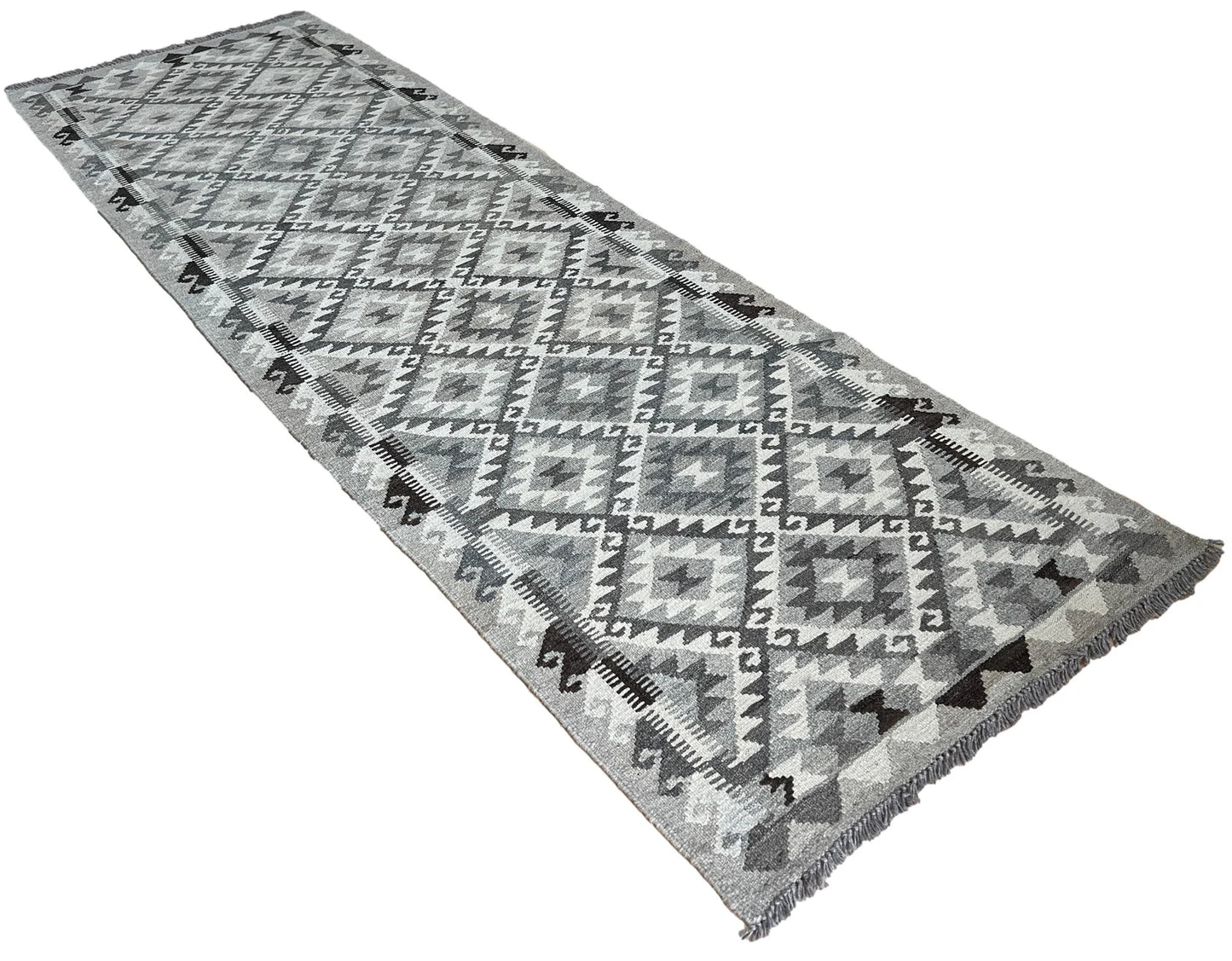 Undyed Natural Colour Kilim Runner.