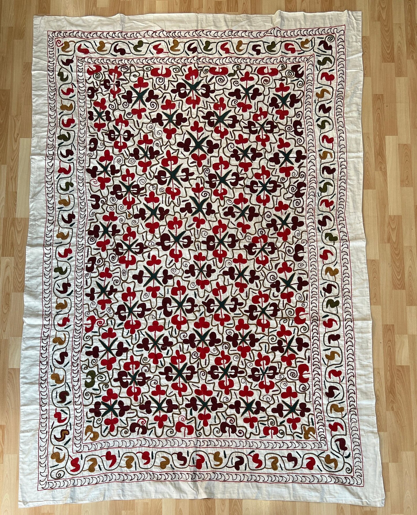 Vintage Suzani Embroidered