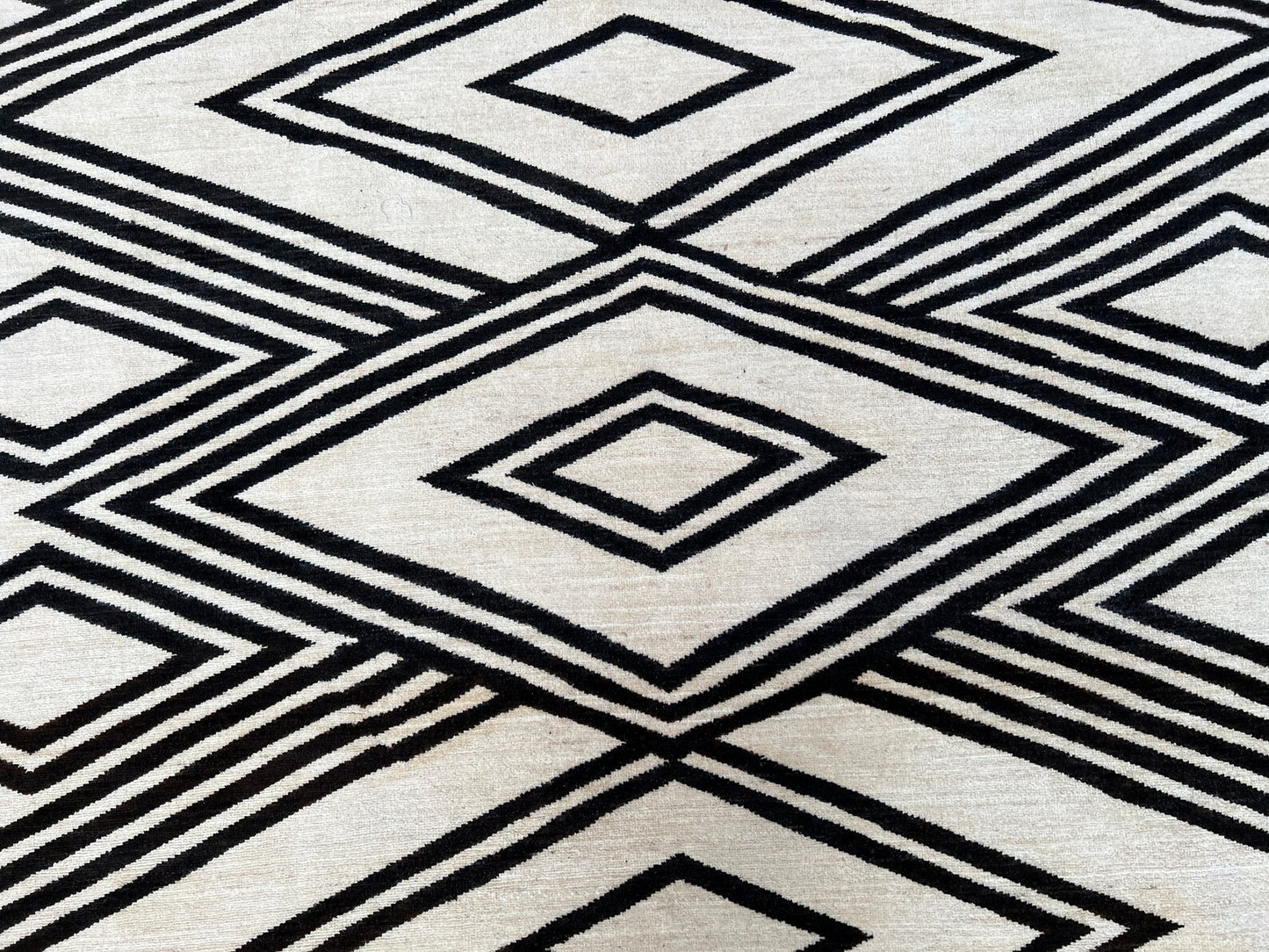 Black And White Moroccan Rug