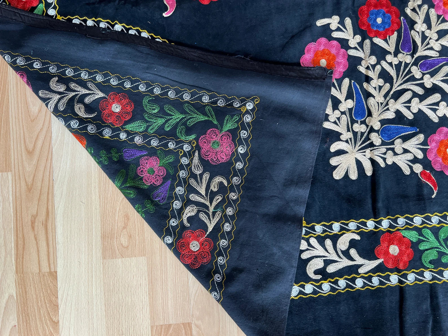 Velvet Silk Suzani Embroidered