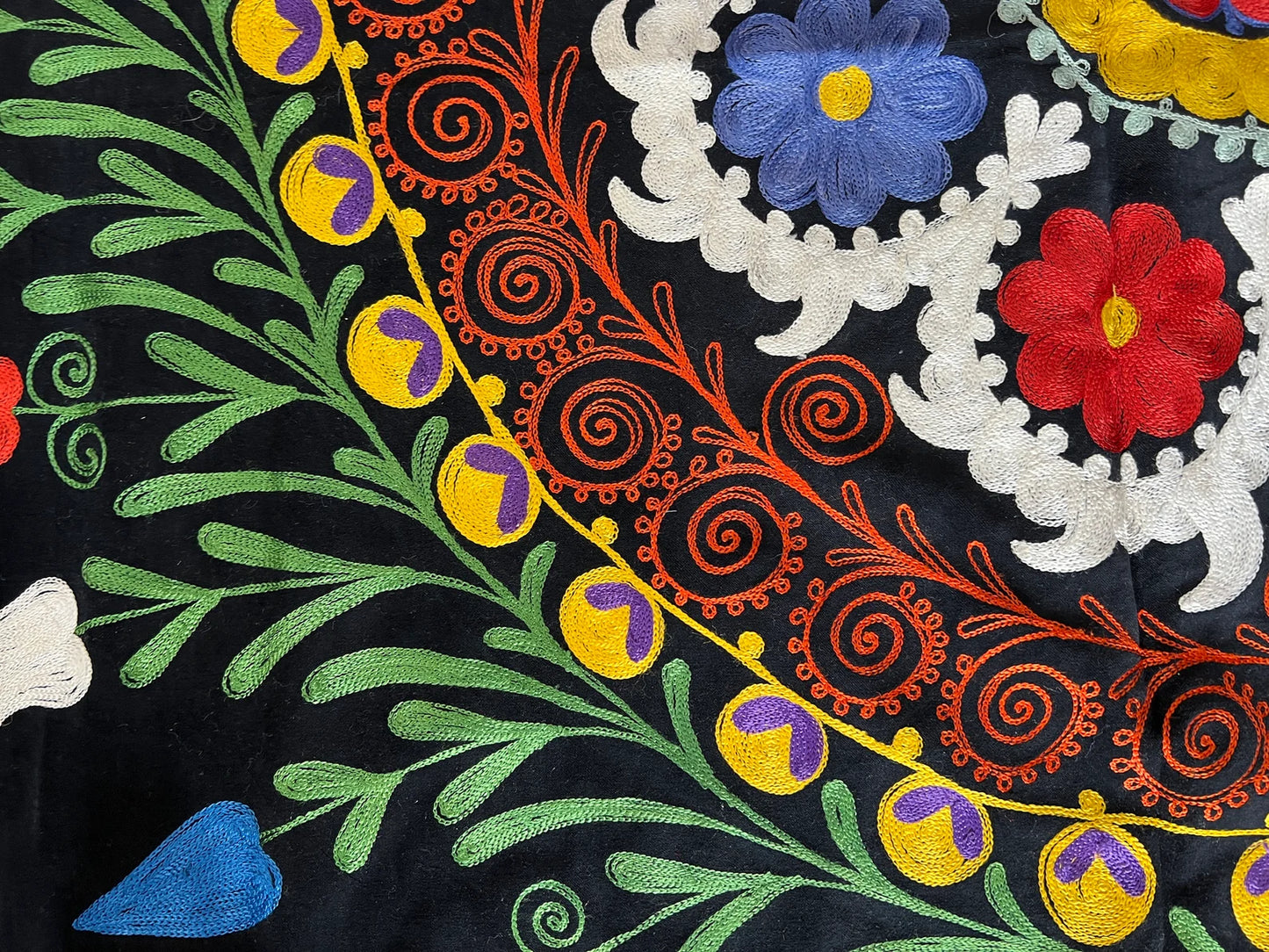 Velvet Silk Suzani Embroidered