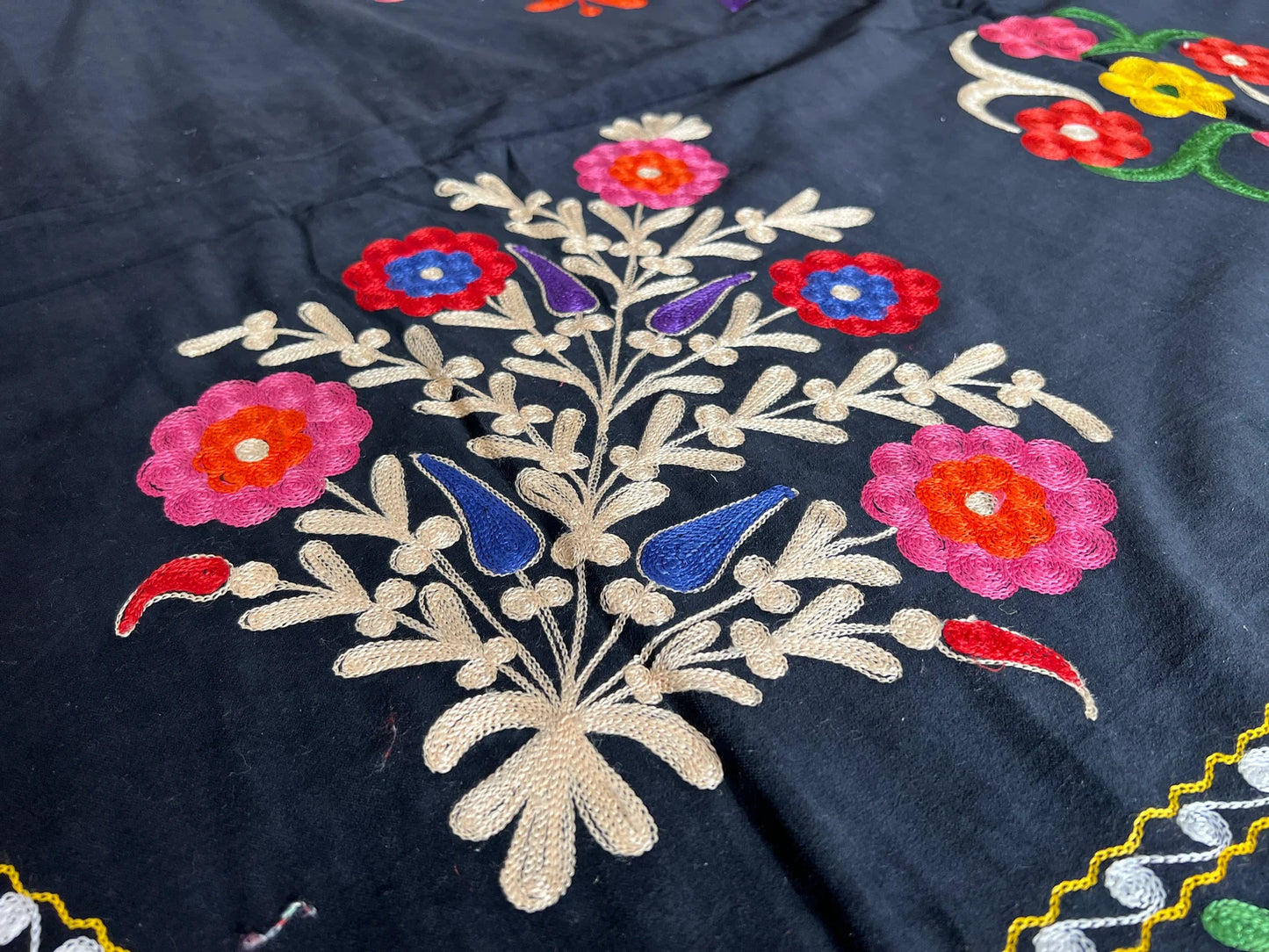 Velvet Silk Suzani Embroidered