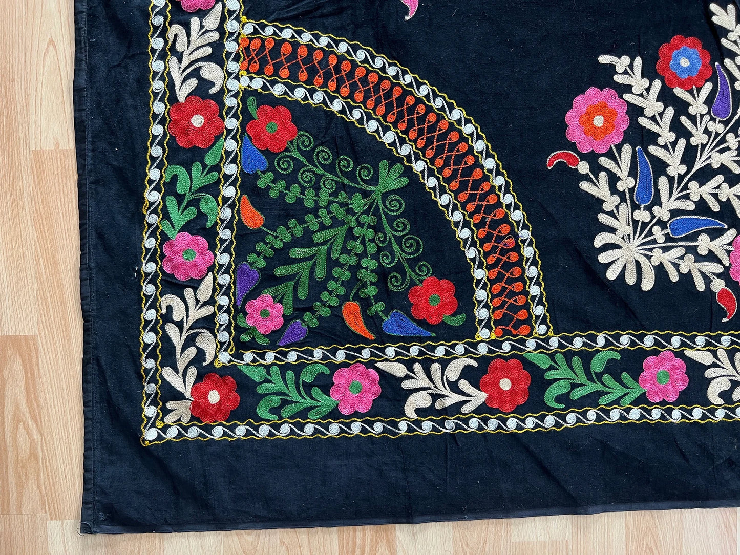 Velvet Silk Suzani Embroidered