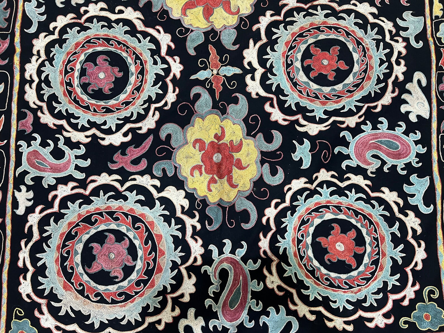 Velvet Silk Suzani Embroidered
