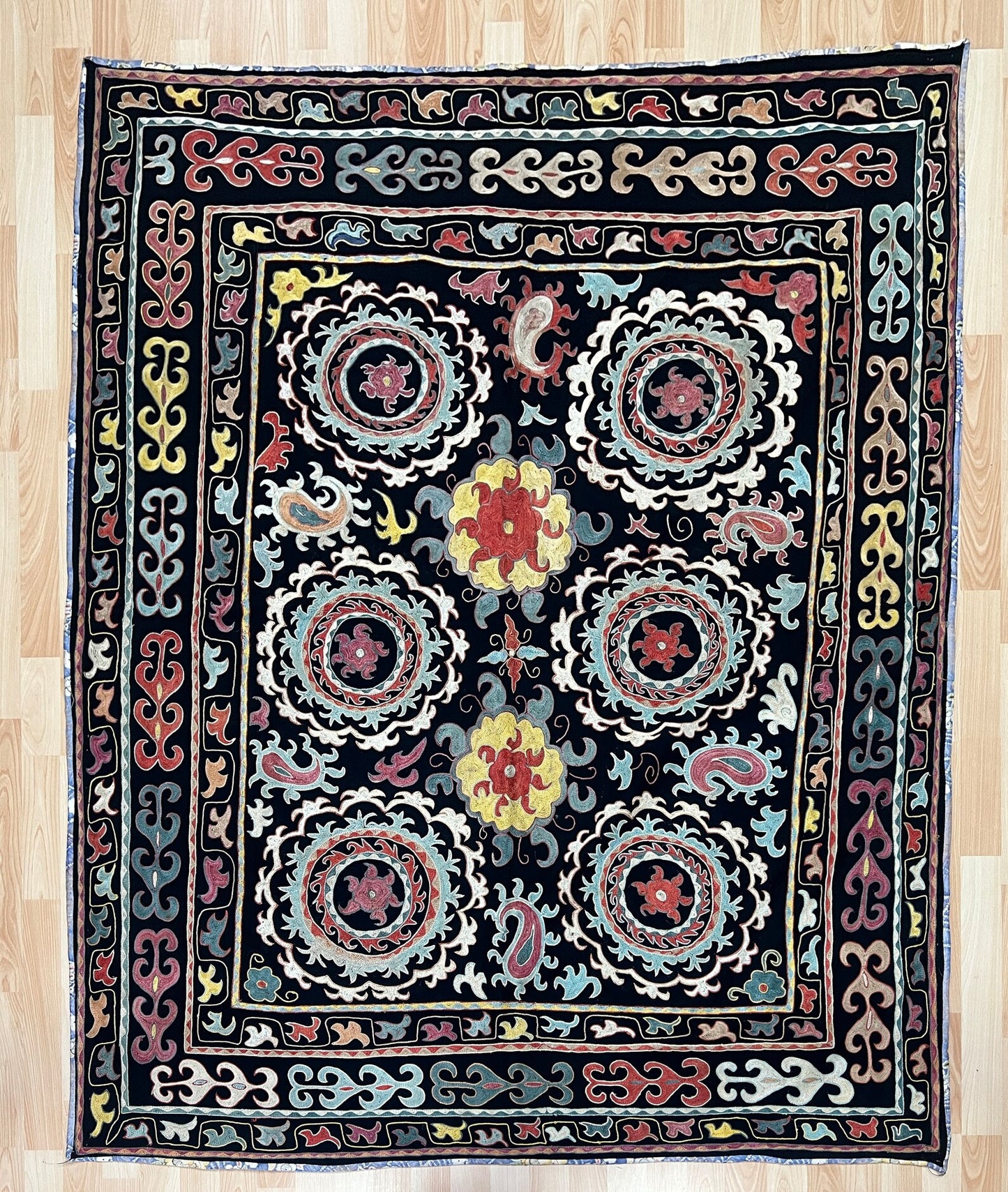Velvet Silk Suzani Embroidered