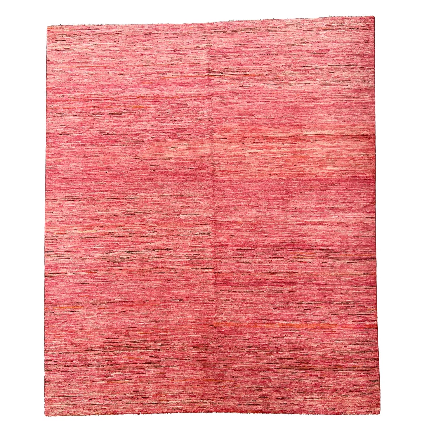 Plain Pink Organic dyed wool rug