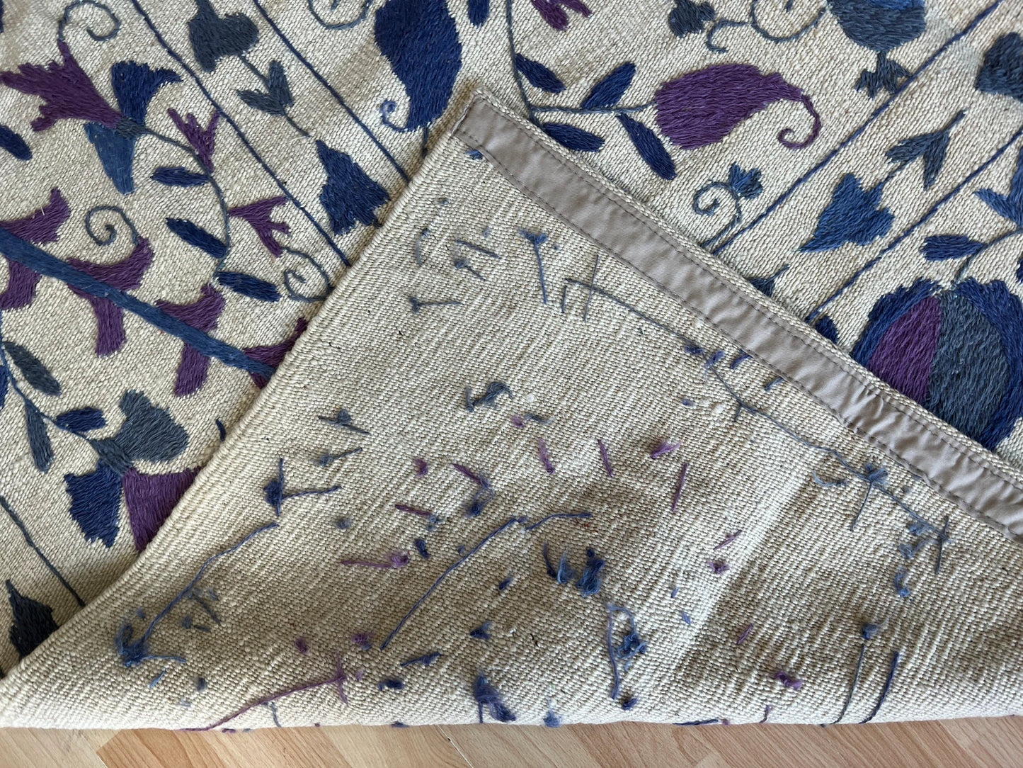 Suzani Vintage Embroidered Kilim