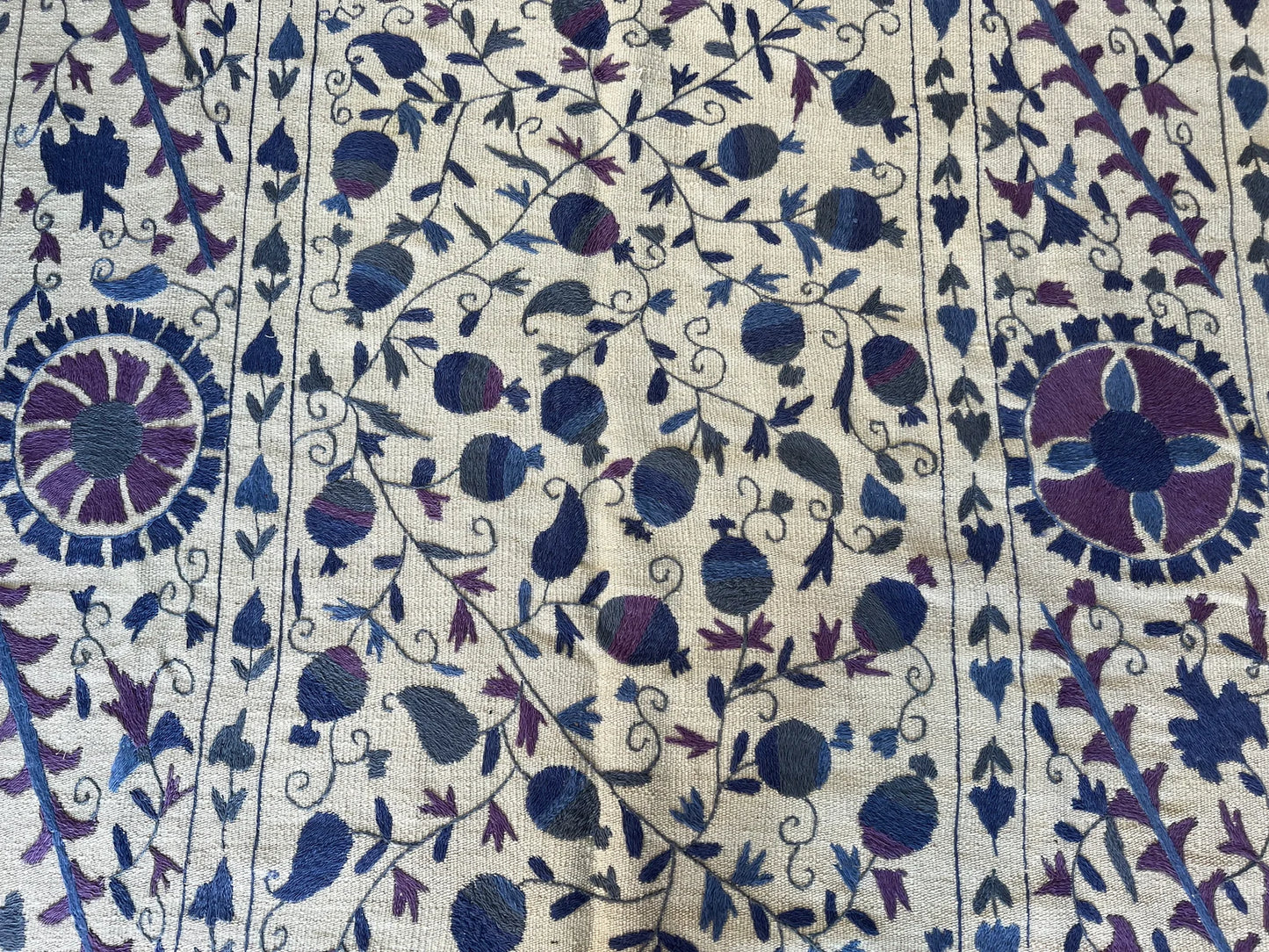 Suzani Vintage Embroidered Kilim