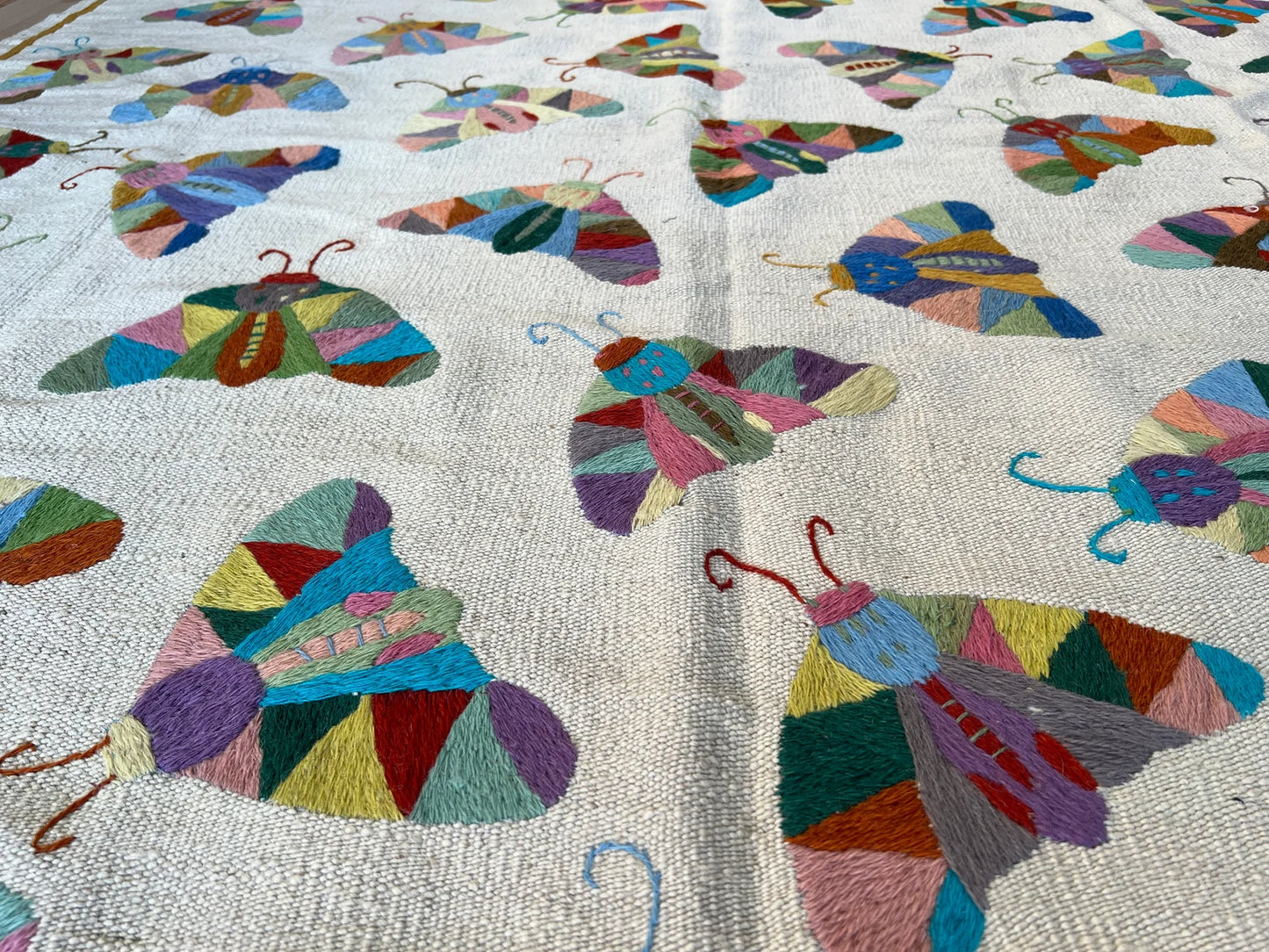 Suzani Vintage Embroidered Kilim