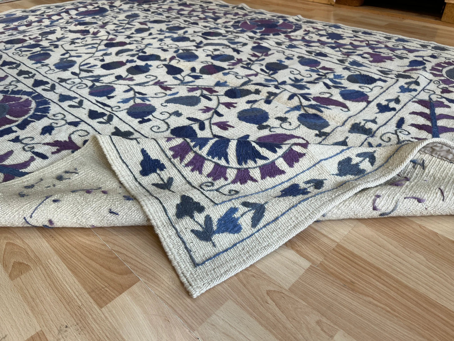 Suzani Vintage Embroidered Kilim