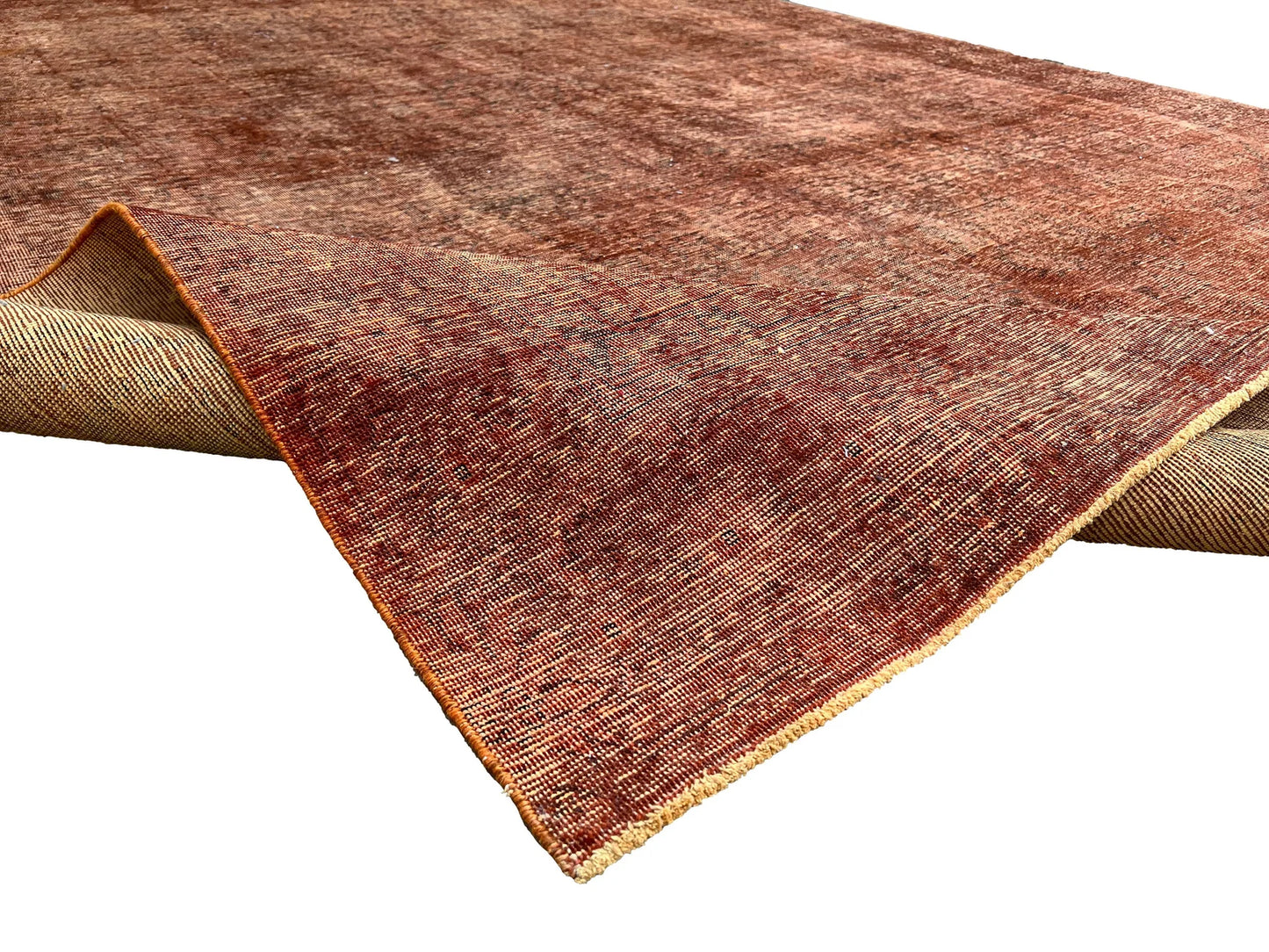 Stonewashed Over dyed Rug.