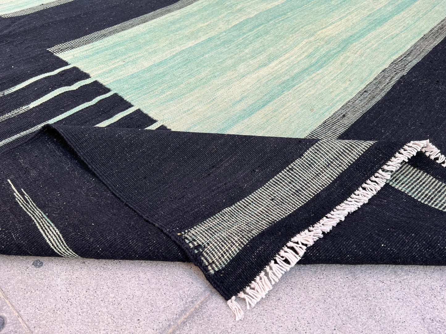 Contemporary organic dyed kilim.