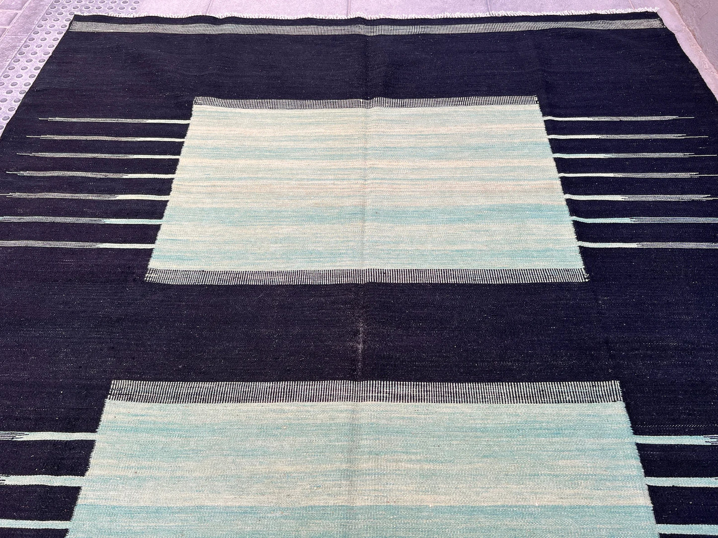 Contemporary organic dyed kilim.