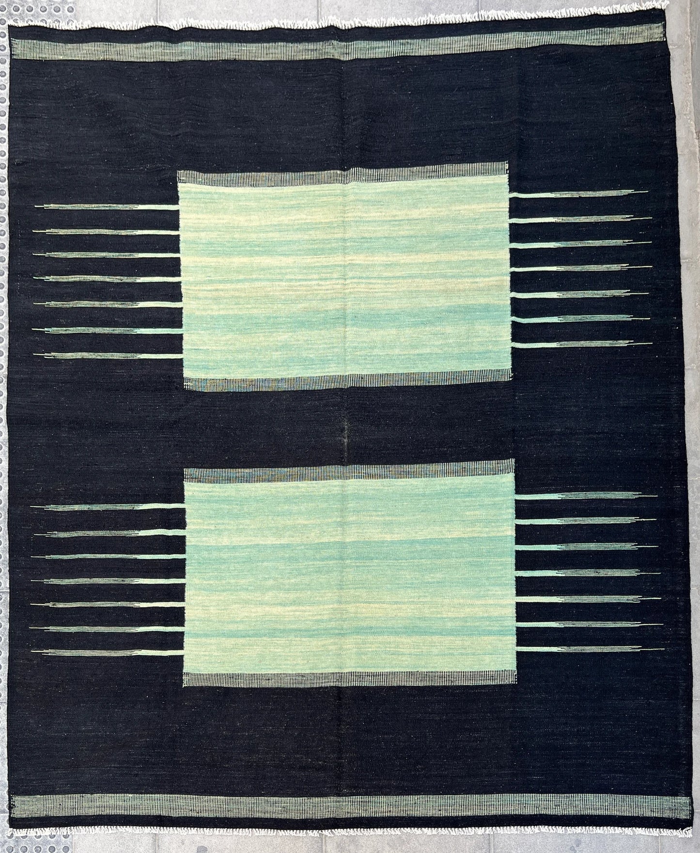 Contemporary organic dyed kilim.