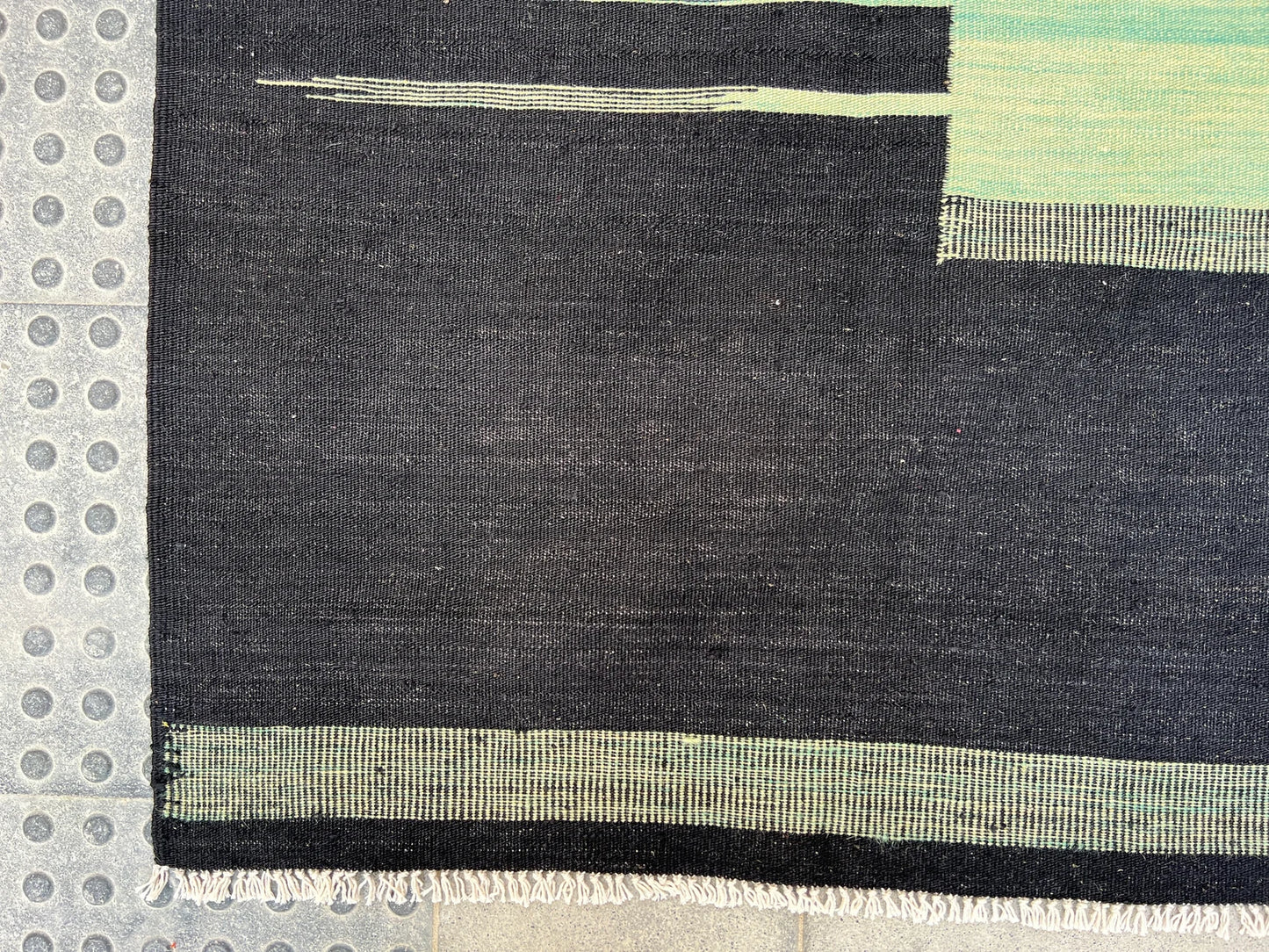 Contemporary organic dyed kilim.