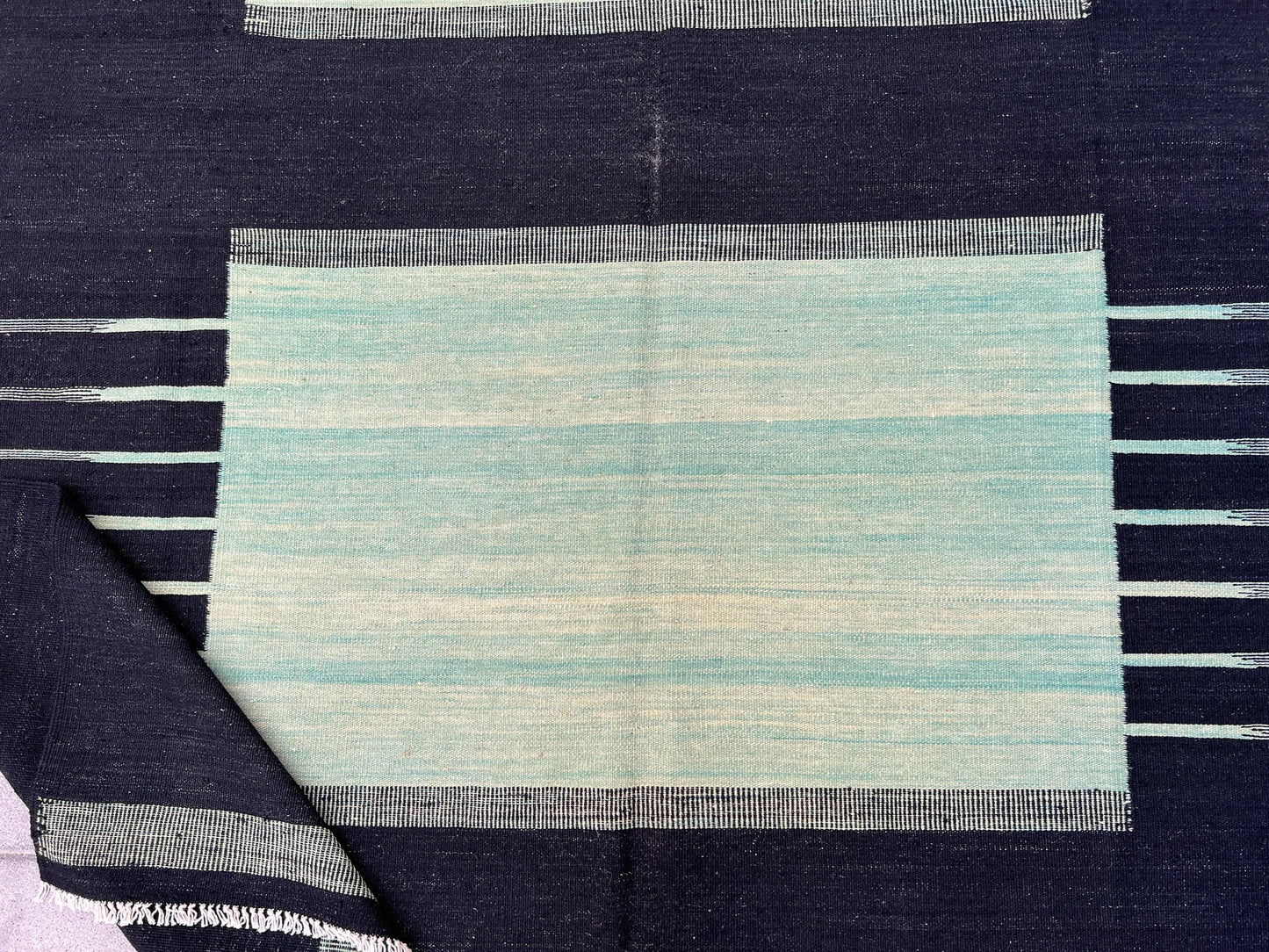 Contemporary organic dyed kilim.
