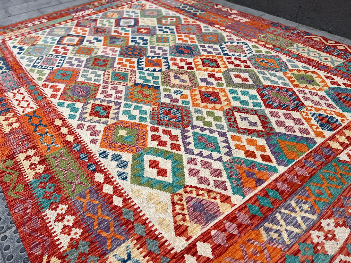 Stunning Multi kilim.