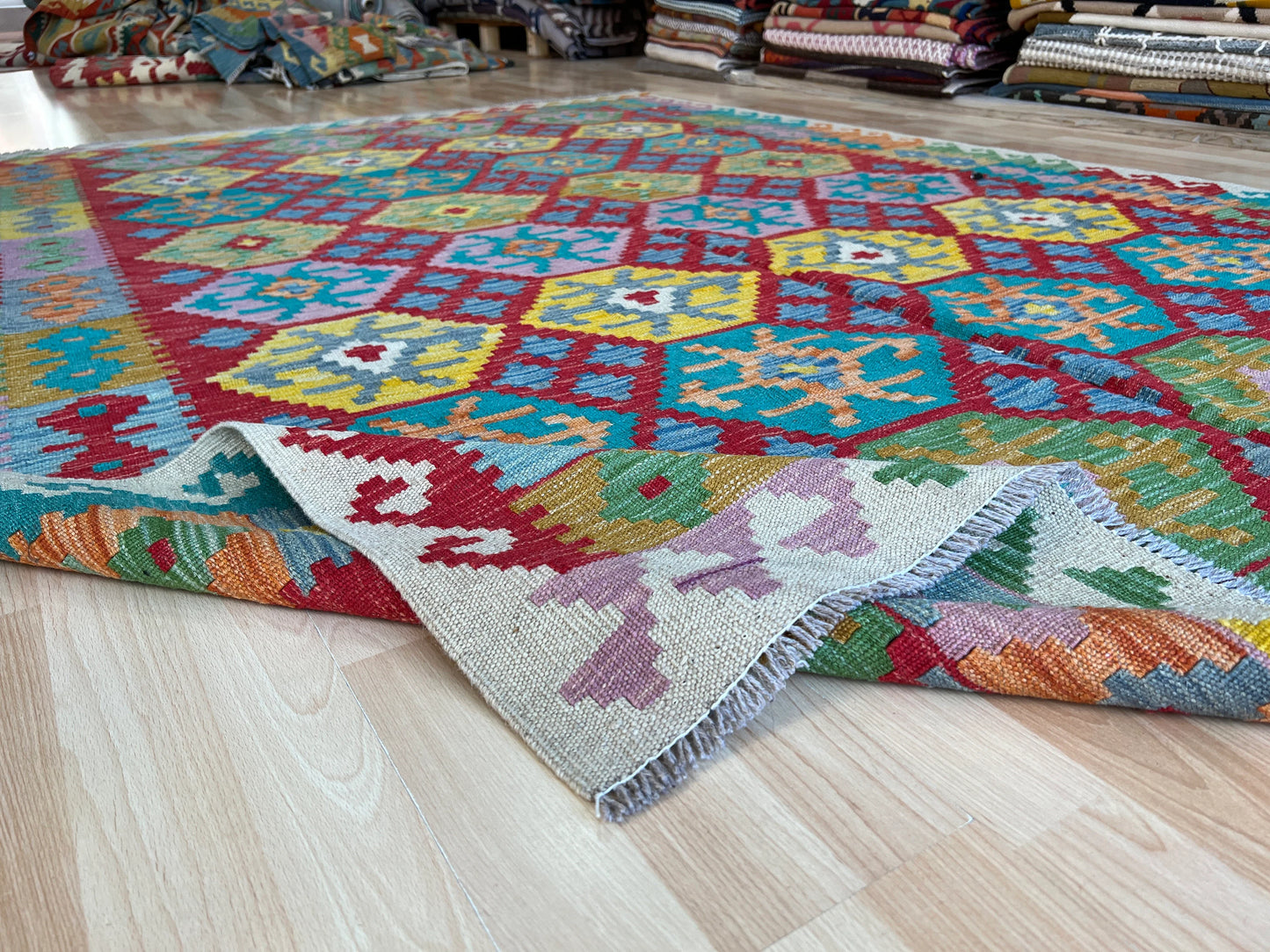 Classic Afghan Maimana Kilim