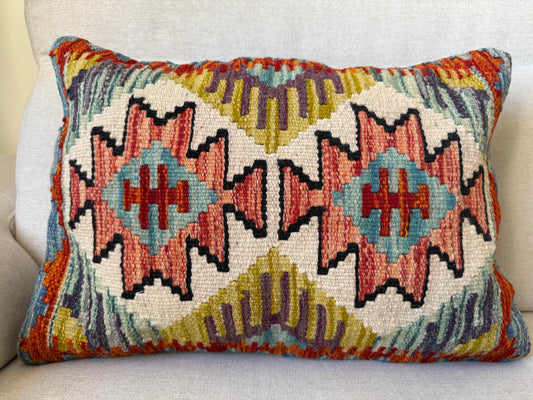 Hand woven Kilim cushion cover (60x40cm)